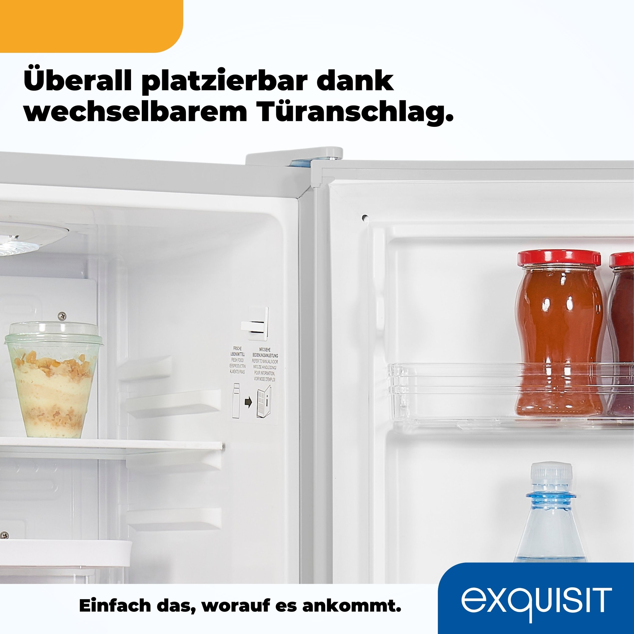 exquisit Kühlschrank »KB60-V-090E grau«, 52 L Volumen