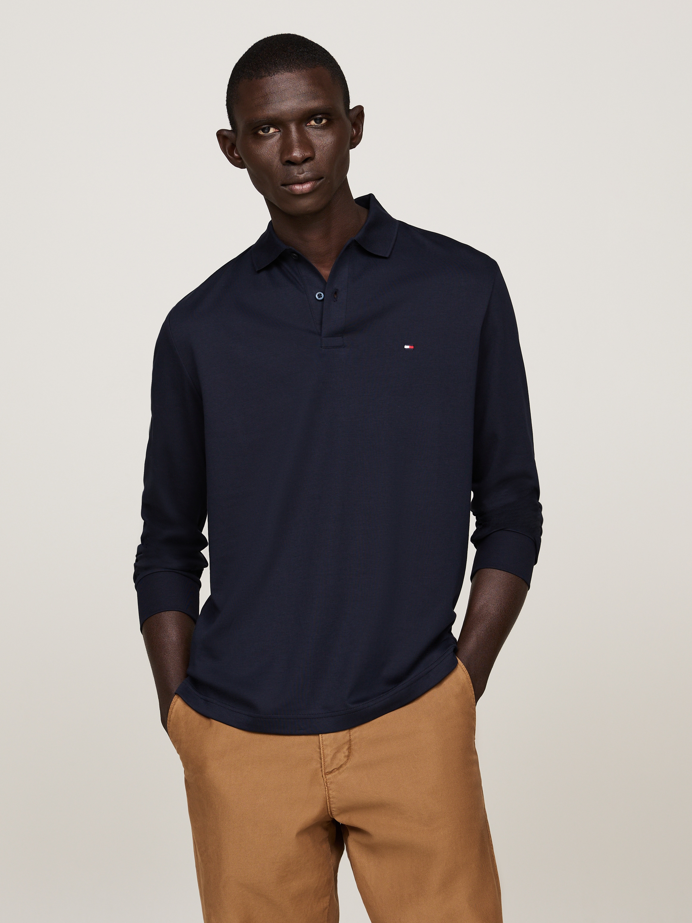 Tommy Hilfiger Langarm-Poloshirt »L/S LIQUID COTTON REG POLO«