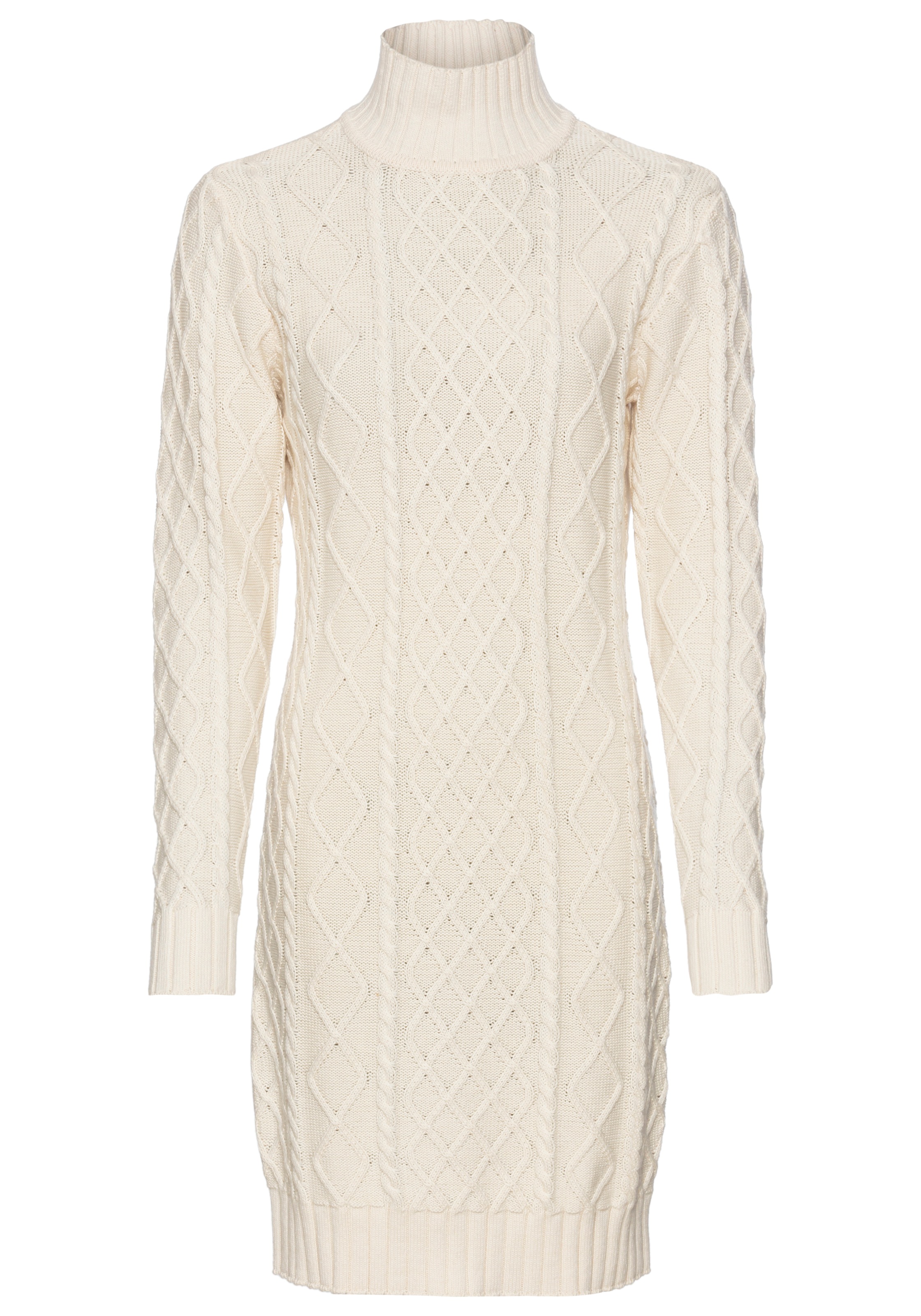 Laura Scott Strickkleid, mit Zopfstrickmuster