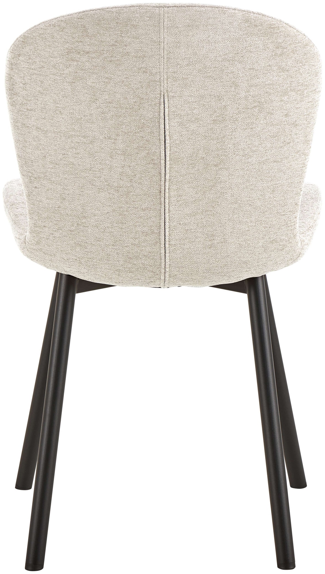 ACTONA GROUP Esszimmer-Set »Esspruppe, Speisetisch mit Wohnzimmerstühlen«, (Komplett-Set, 5 St., 1x Tisch + 4x Stuhle), Rechteckig Esstisch + 4x Stühle, Wildeiche Melamin, beige, 120x80x75cm