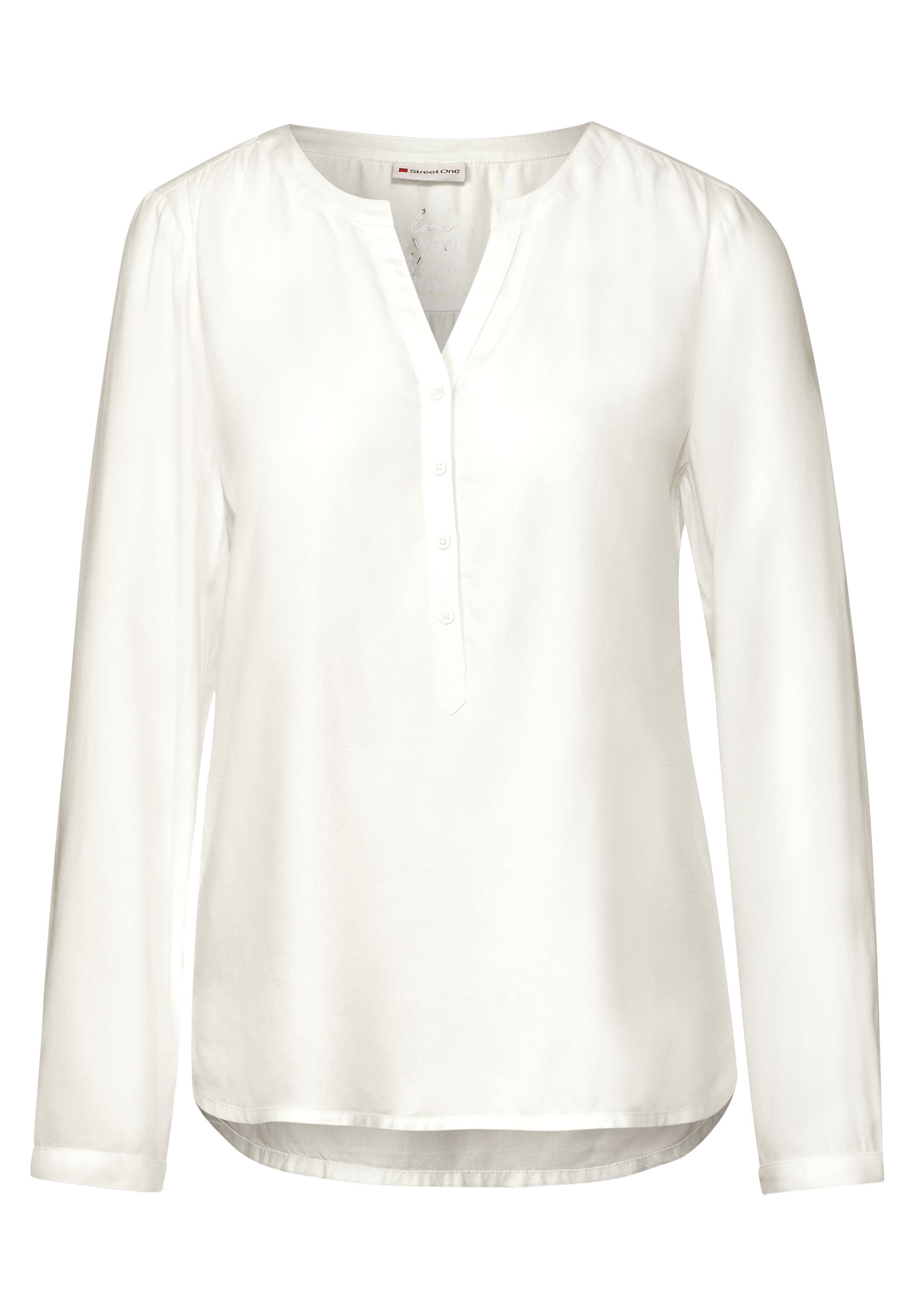 STREET ONE Shirtbluse »Style Bamika«, mit Seitenschlitzen
