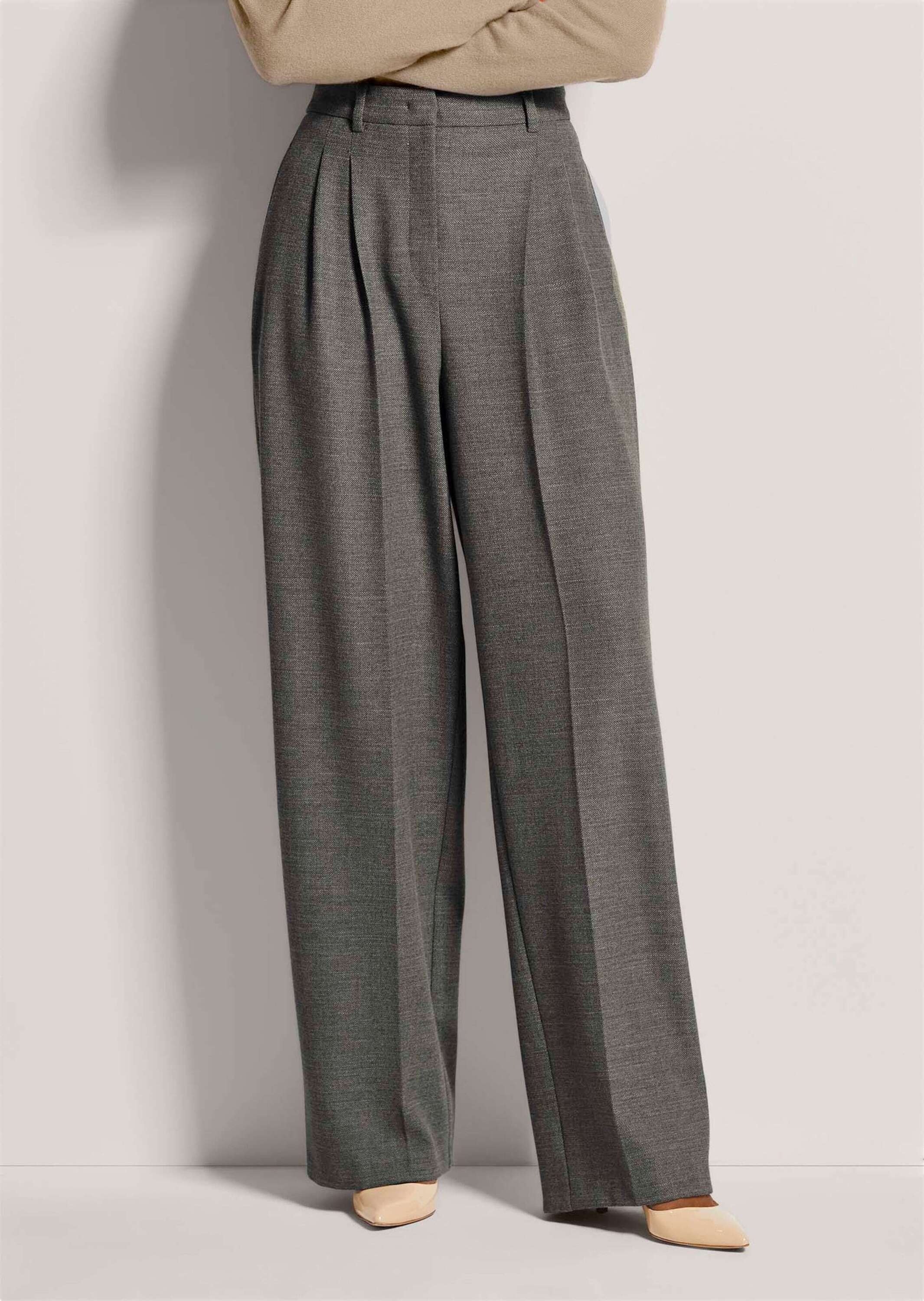 MADELEINE Bundfaltenhose »Palazzohose Weite Bundfaltenhose mit Formbund«  Weite Bundfaltenhose mit Bügelfalte