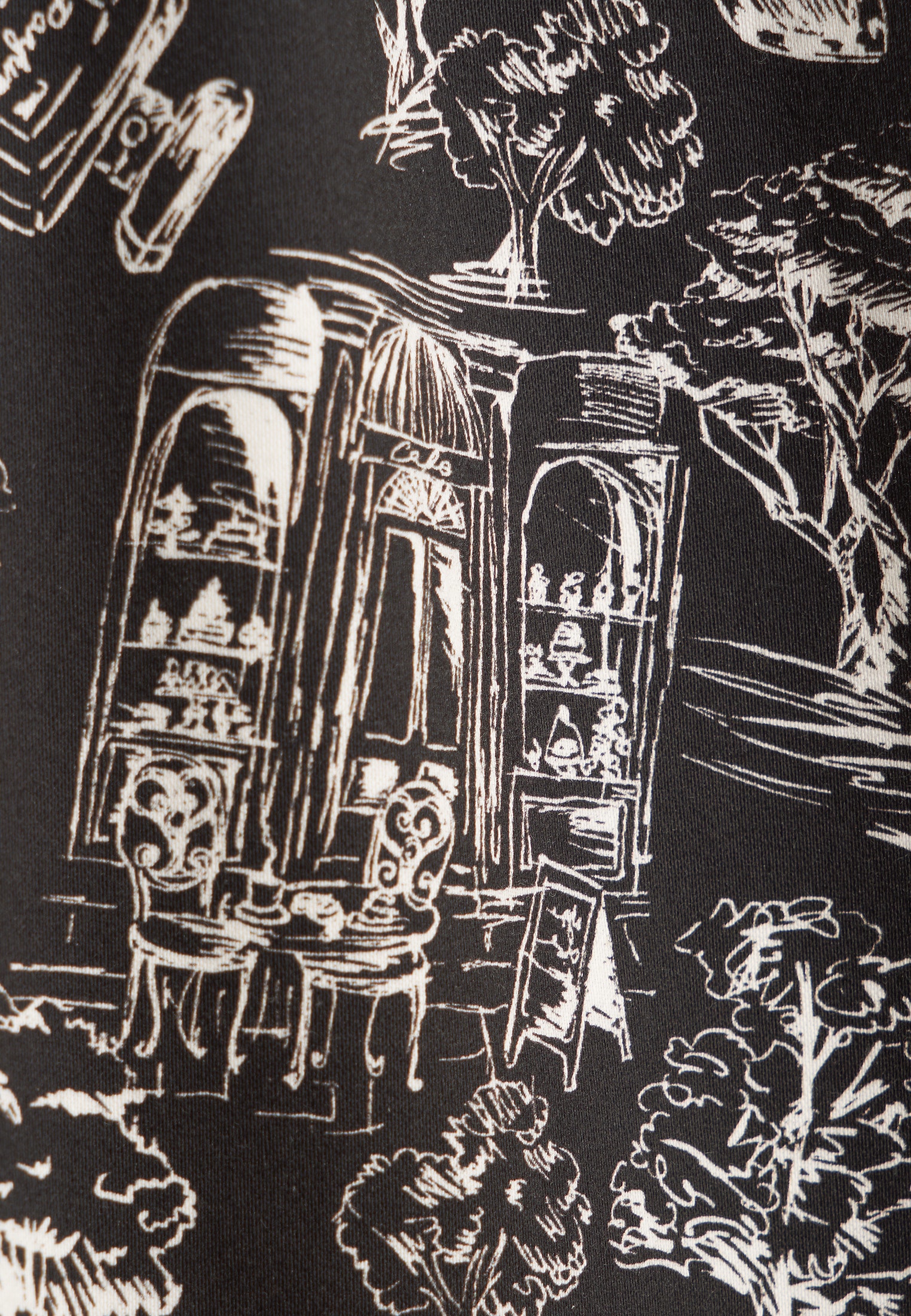 seidensticker Sommerkleid »Schwarze Rose« Langarm Kragen Druck