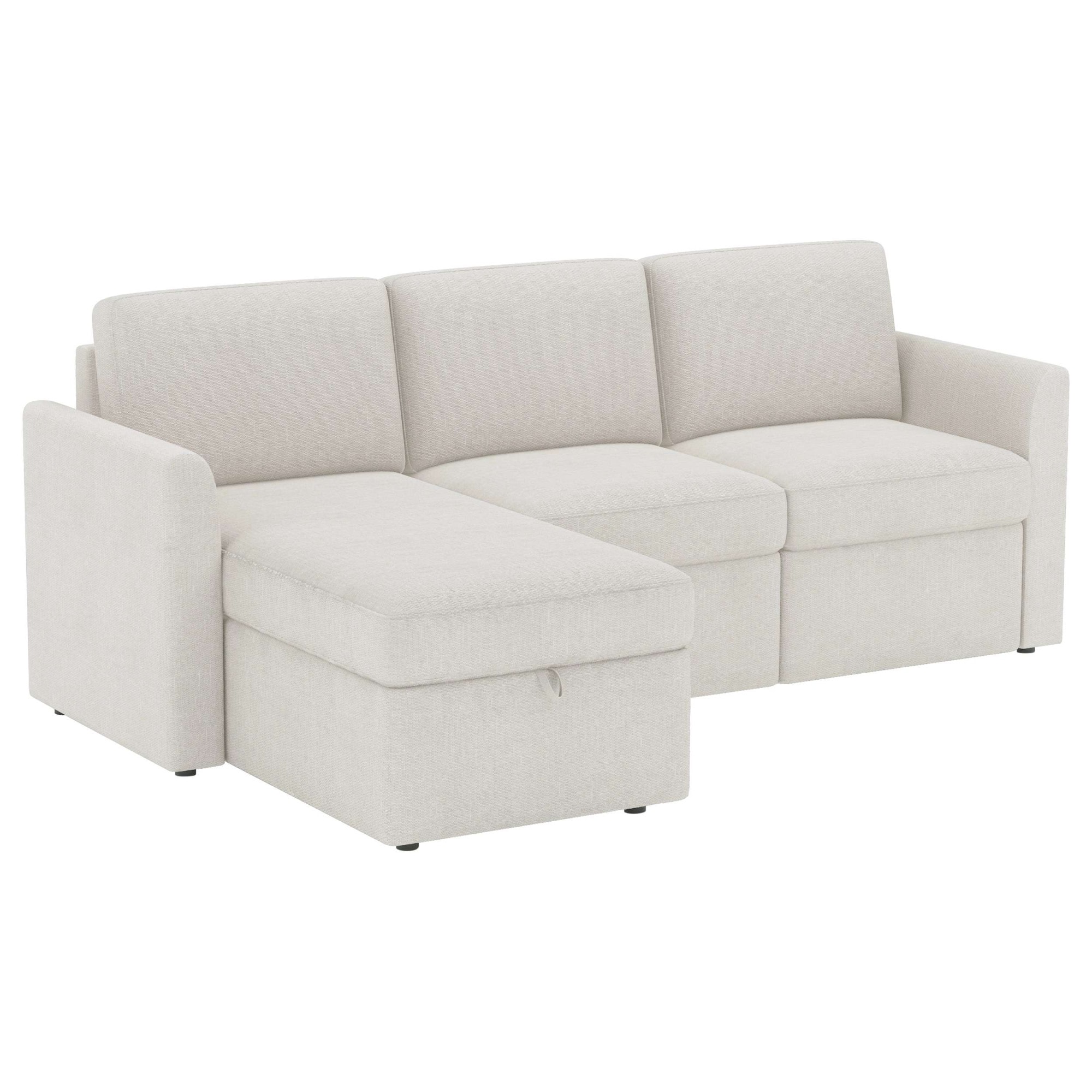 Dorel Home Ecksofa »NORDHUS, L-Form, 200 cm, Recamiere rechts/links montierbar« großer Stauraum, softer Cord und feiner Webstoff-Bezug