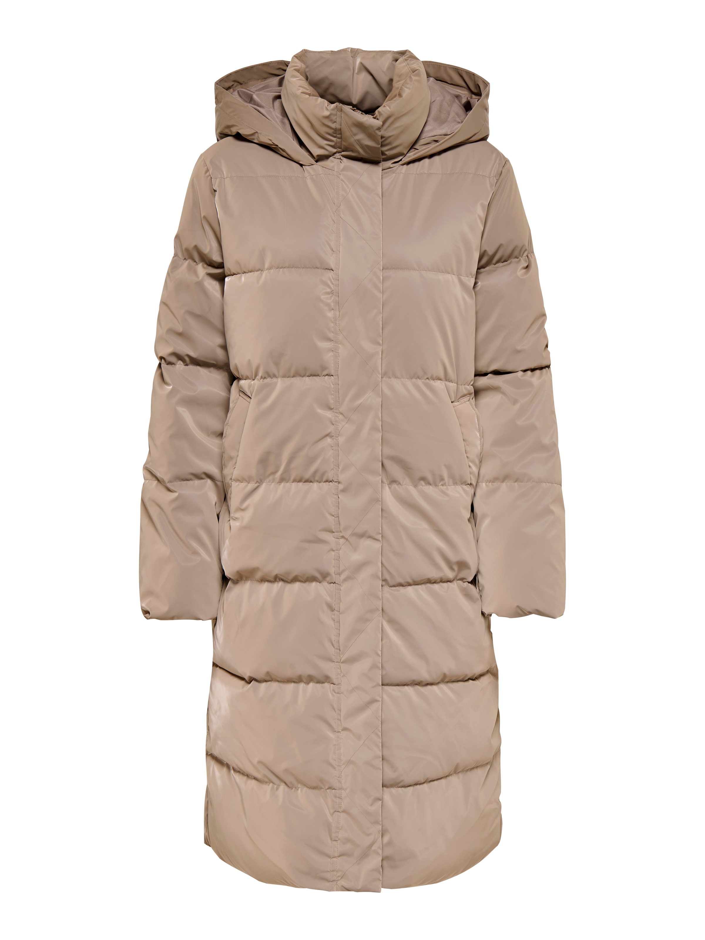 ONLY Steppmantel »ONLBERGEN SHINY LONG COAT CC OTW« Kunstfaser