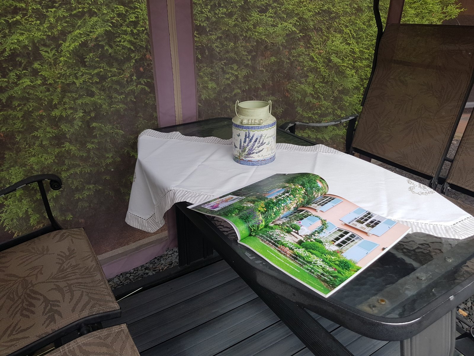 Ambiente Haus Dekovase »Lavendel - Milchkanne«