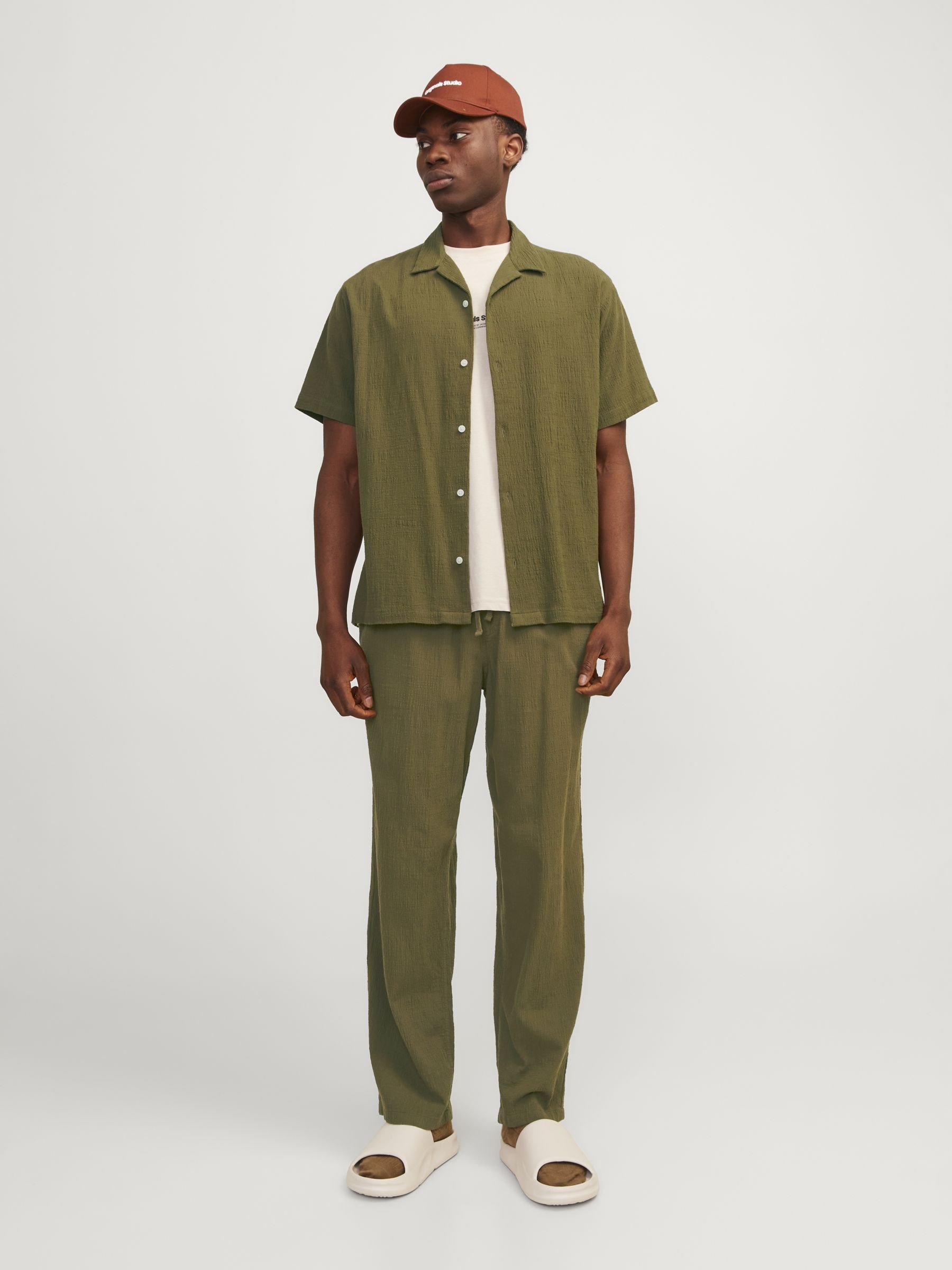 Jack & Jones Kurzarmhemd »JORLUKE CRINKLE RESORT SHIRT SS SN«