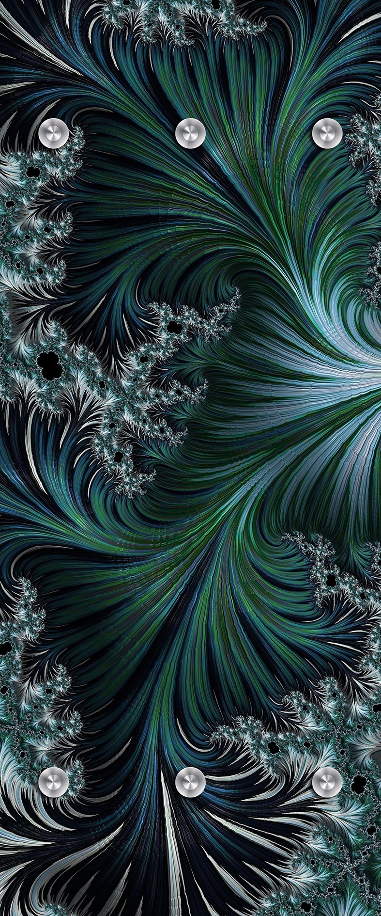 queence Garderobenpaneel »Wandgarderobe  mit Motiv Abstrakt Palmen Wald inkl. Edelstahlhaken« 1 Stk. tlg. HD Premium Druck auf Acrylglas