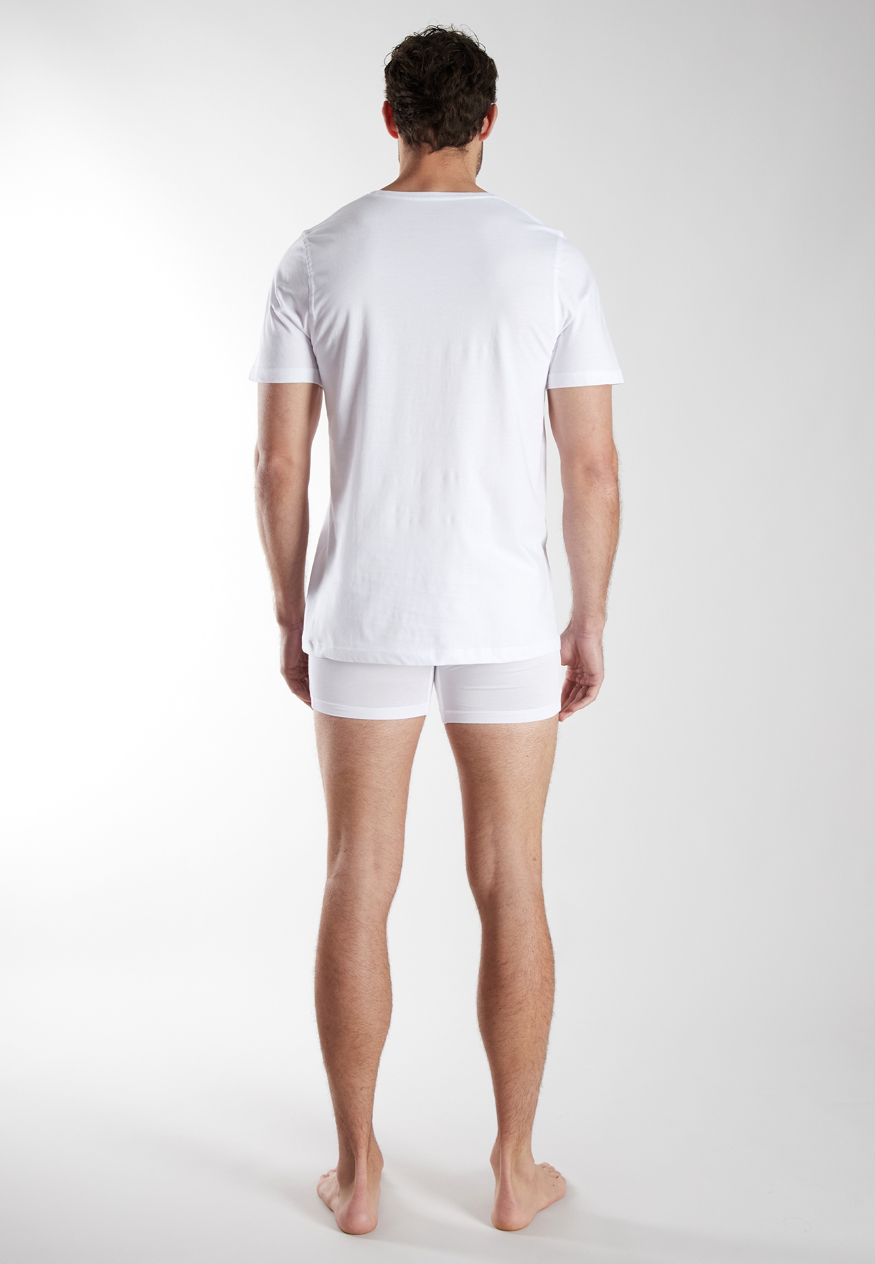 bugatti T-Shirt »Bari« Packung, 2er Pack, 2 Rundhalsausschnitt, Kurzarm, basic, Baumwolle, weich, bequem