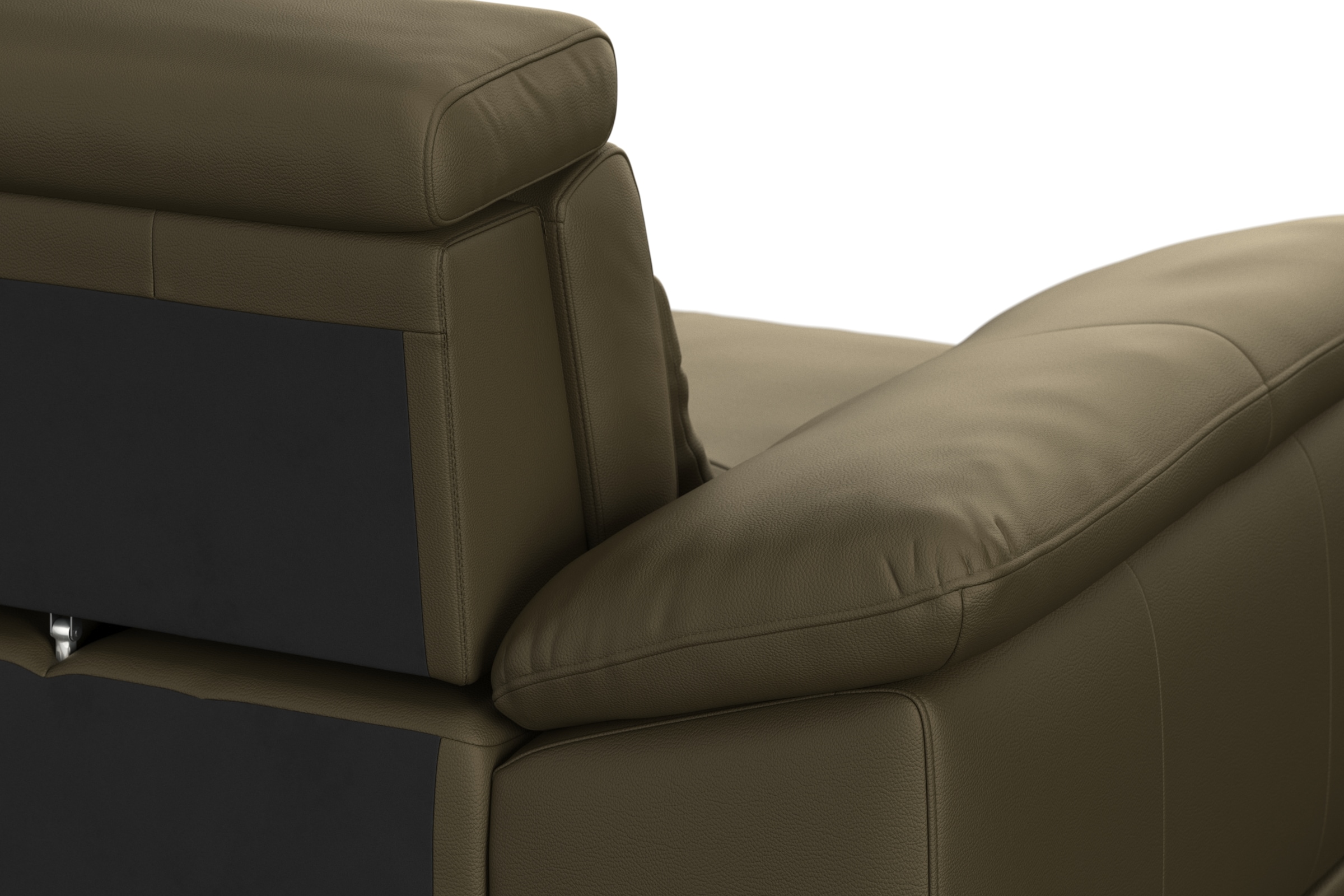 sit&more Ecksofa »Cabrio L-Form«, mit Sitztiefenverstellung und Federkern, 3 Nierenkissen