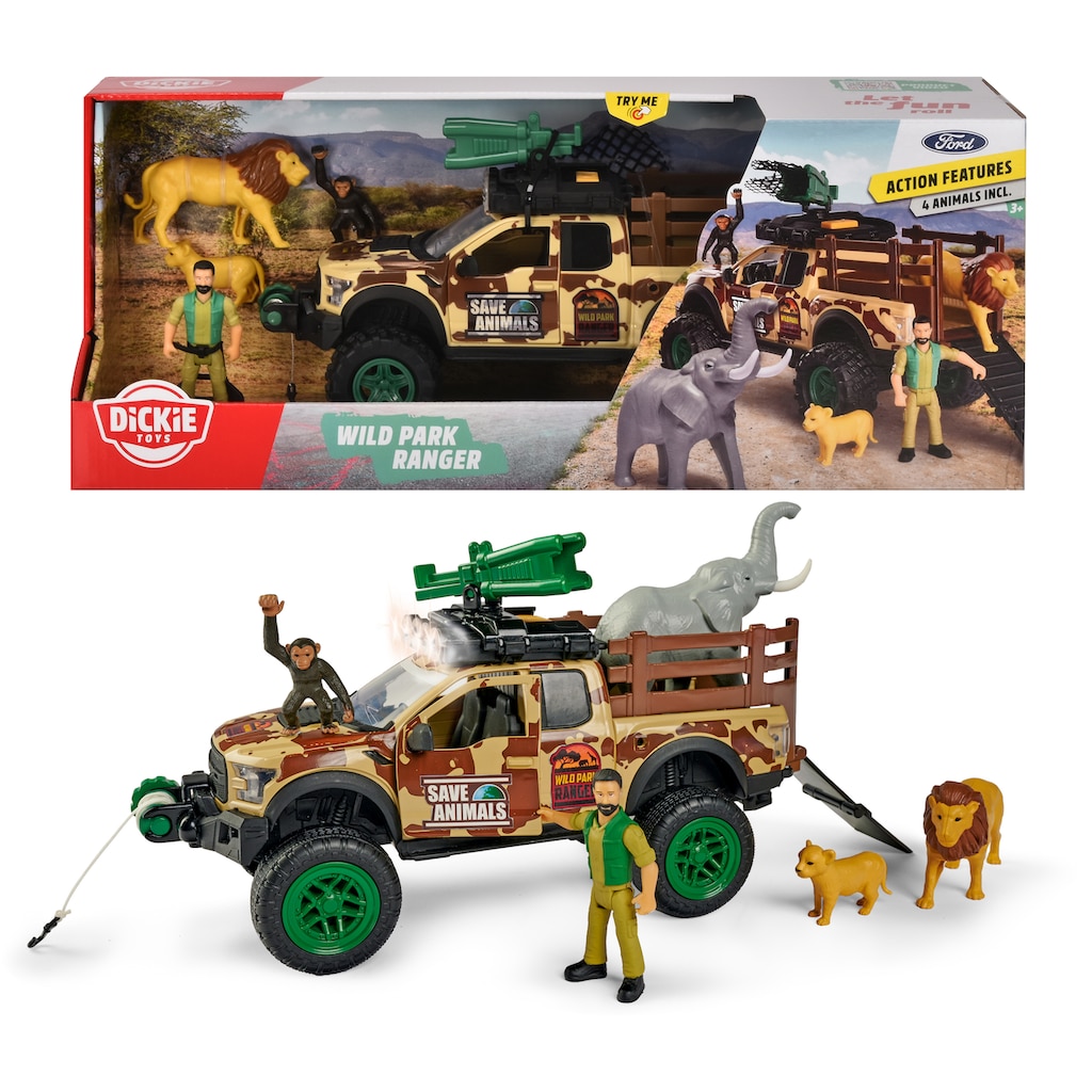 Dickie Toys Spielzeug-Auto »Wild Park Ranger-Set«, mit Licht und Sound