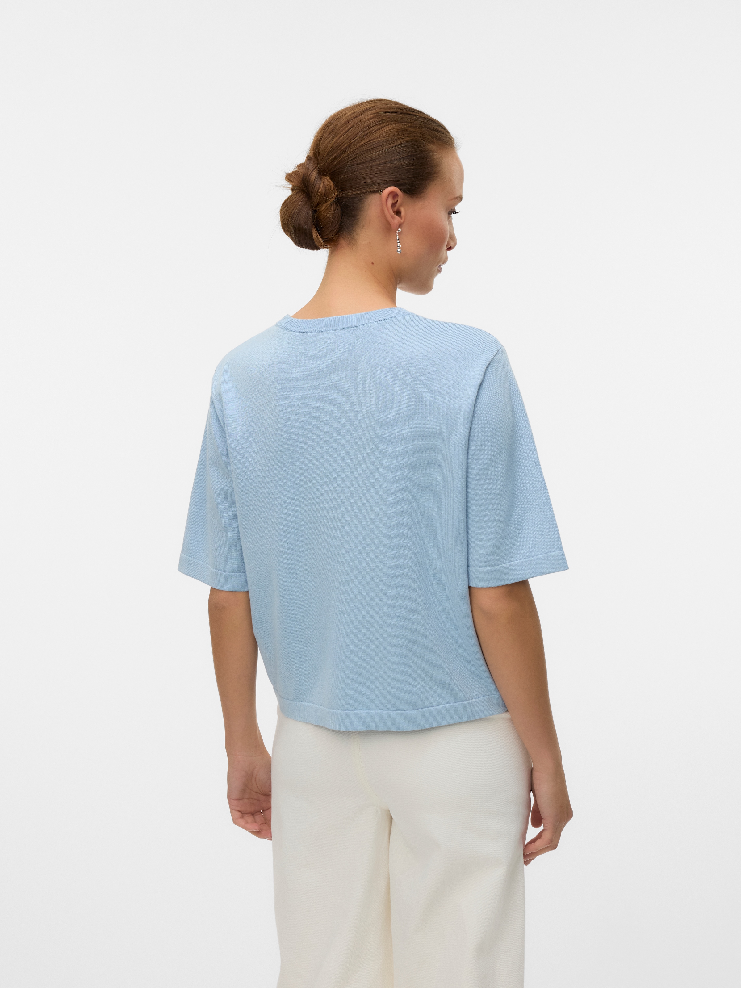 Vero Moda Kurzarmpullover »VMSILJE 2/4 O-NCK OVERSIZE PULL GA NOOS«