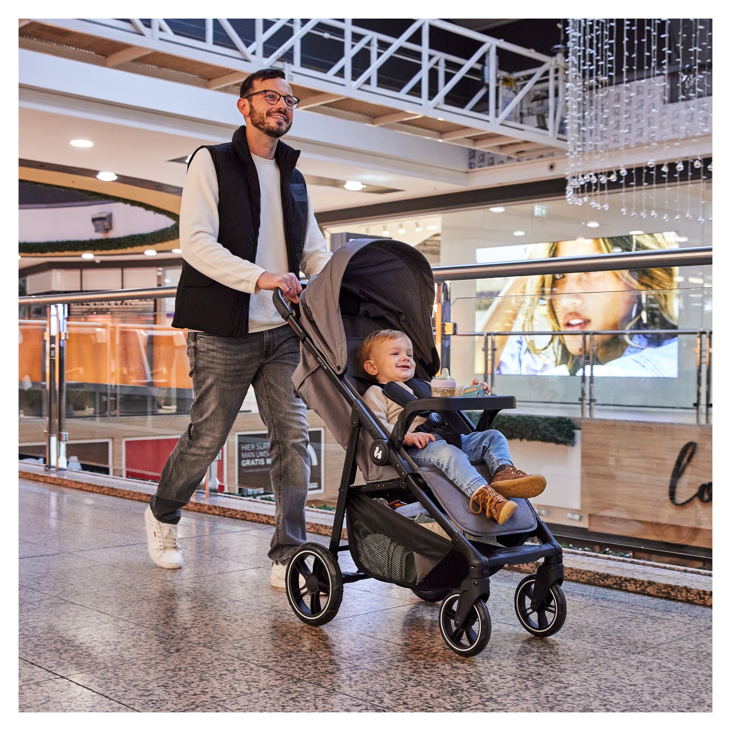 Hauck Kinder-Buggy »Shop N Care, Olive«, 22 kg, bis 22 kg belastbar; kompatibel mit Babyschale