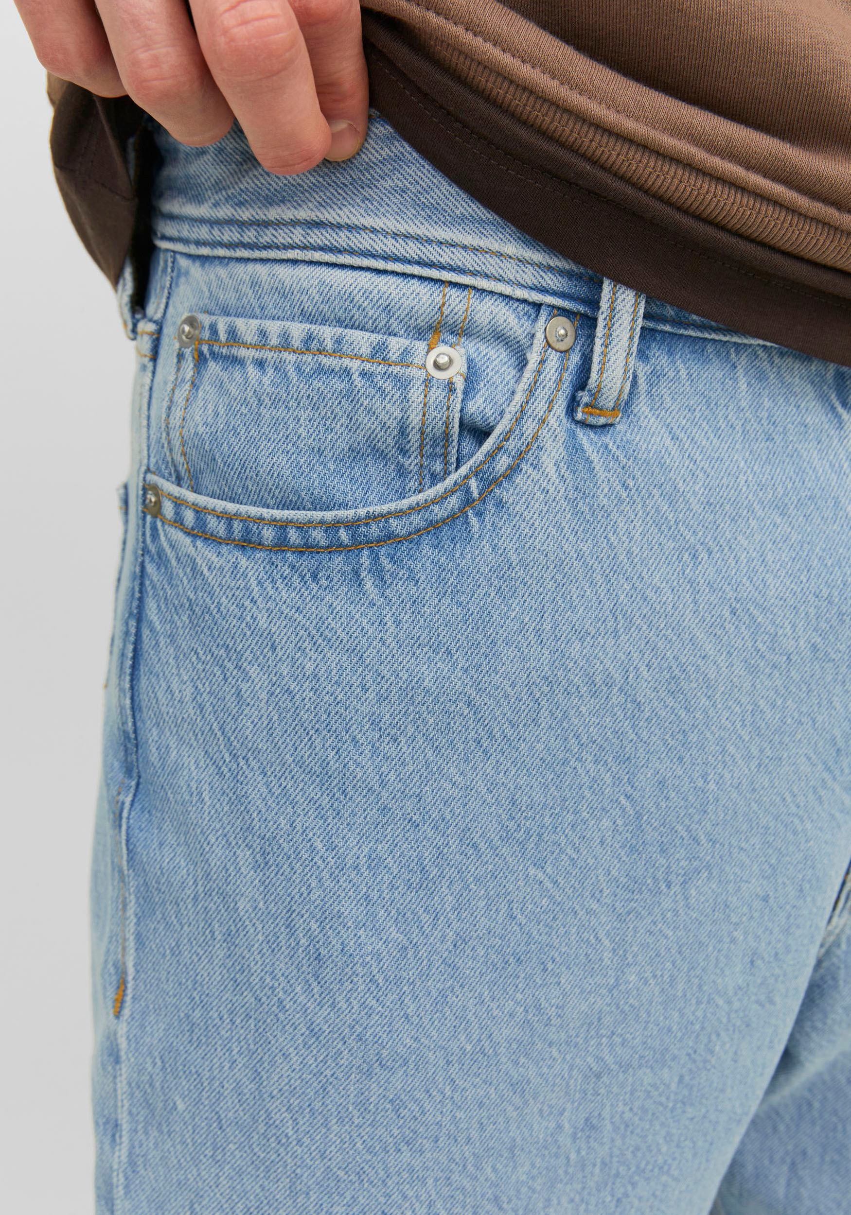 Jack & Jones Relax-fit-Jeans »JJIALEX mit cleanem Look und Taschenvielfalt«, mit Gürtelschlaufen
