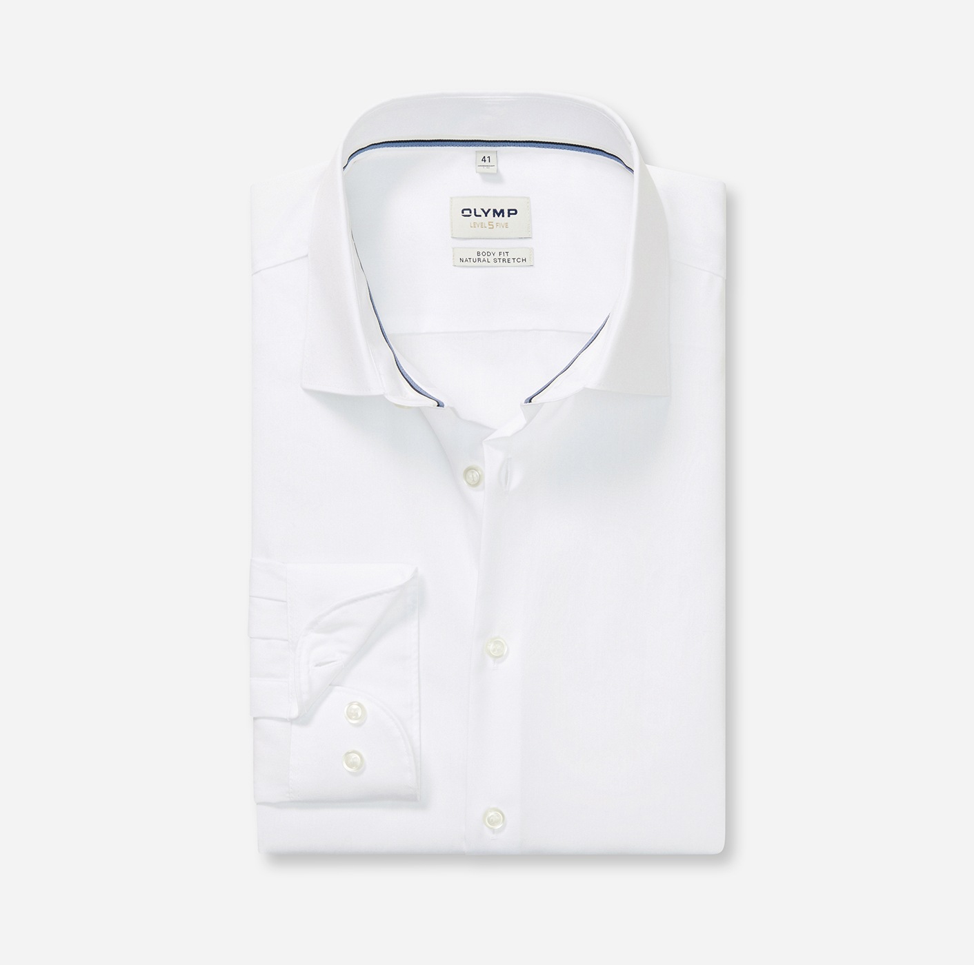 OLYMP Langarmhemd »Level Five«, New York Kentkragen, Businesshemd, body fit
