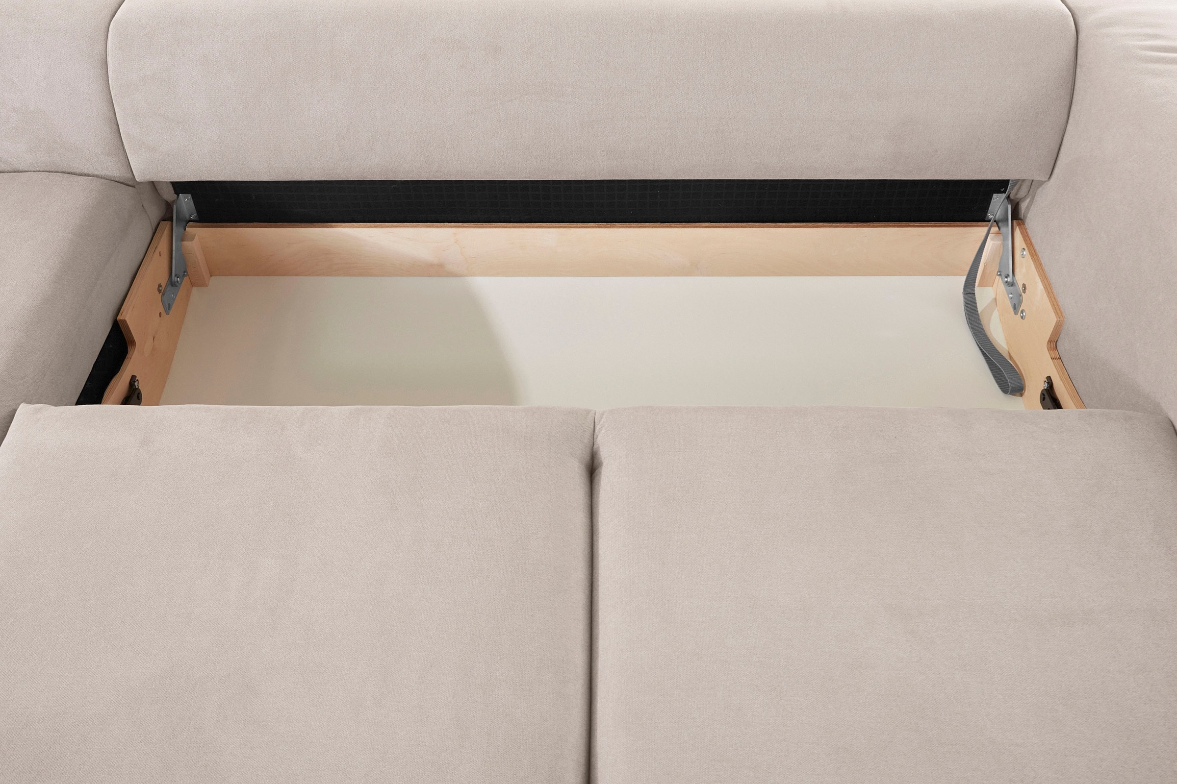 INOSIGN Ecksofa »Lumber Jack, elegant und bequem, Breite 280, hoher Fuß, L-Form«, in moderner Optik