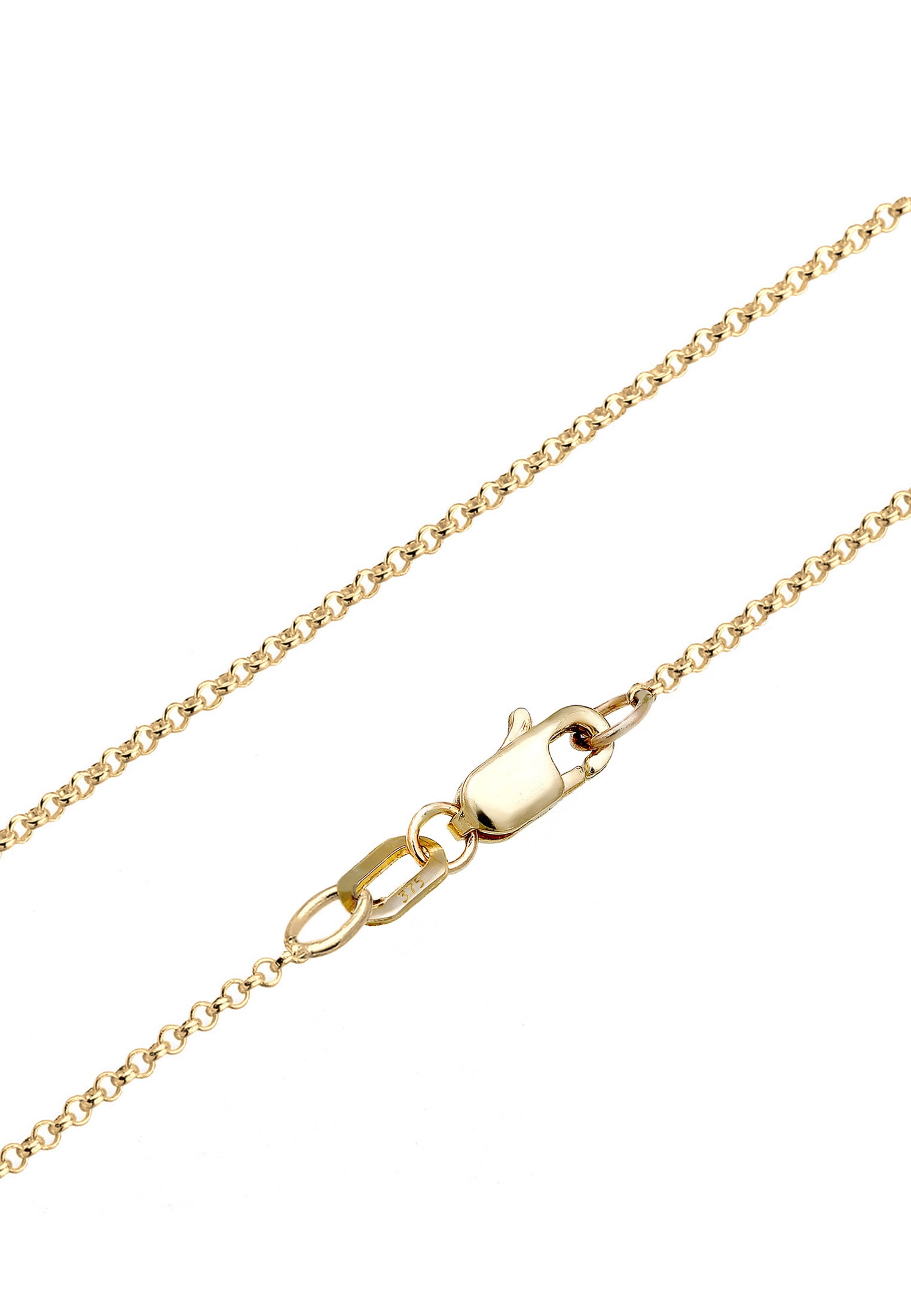 Elli Premium Silberkette »Halskette Mondstein Labradorit 375 Gelbgold«