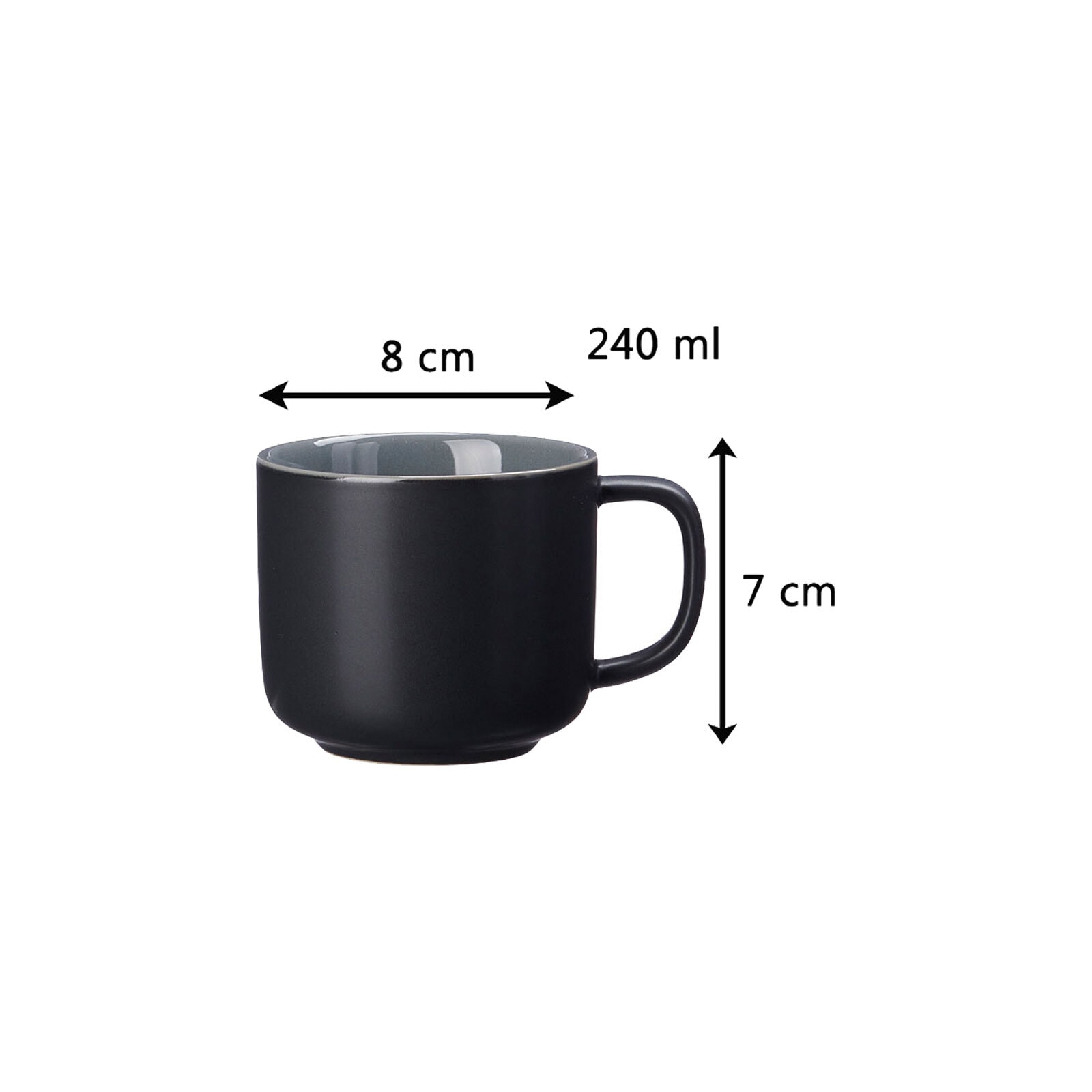 Ritzenhoff & Breker Tasse »Kaffeetassen mit Untertassen Jasper 240 ml 4er Set«