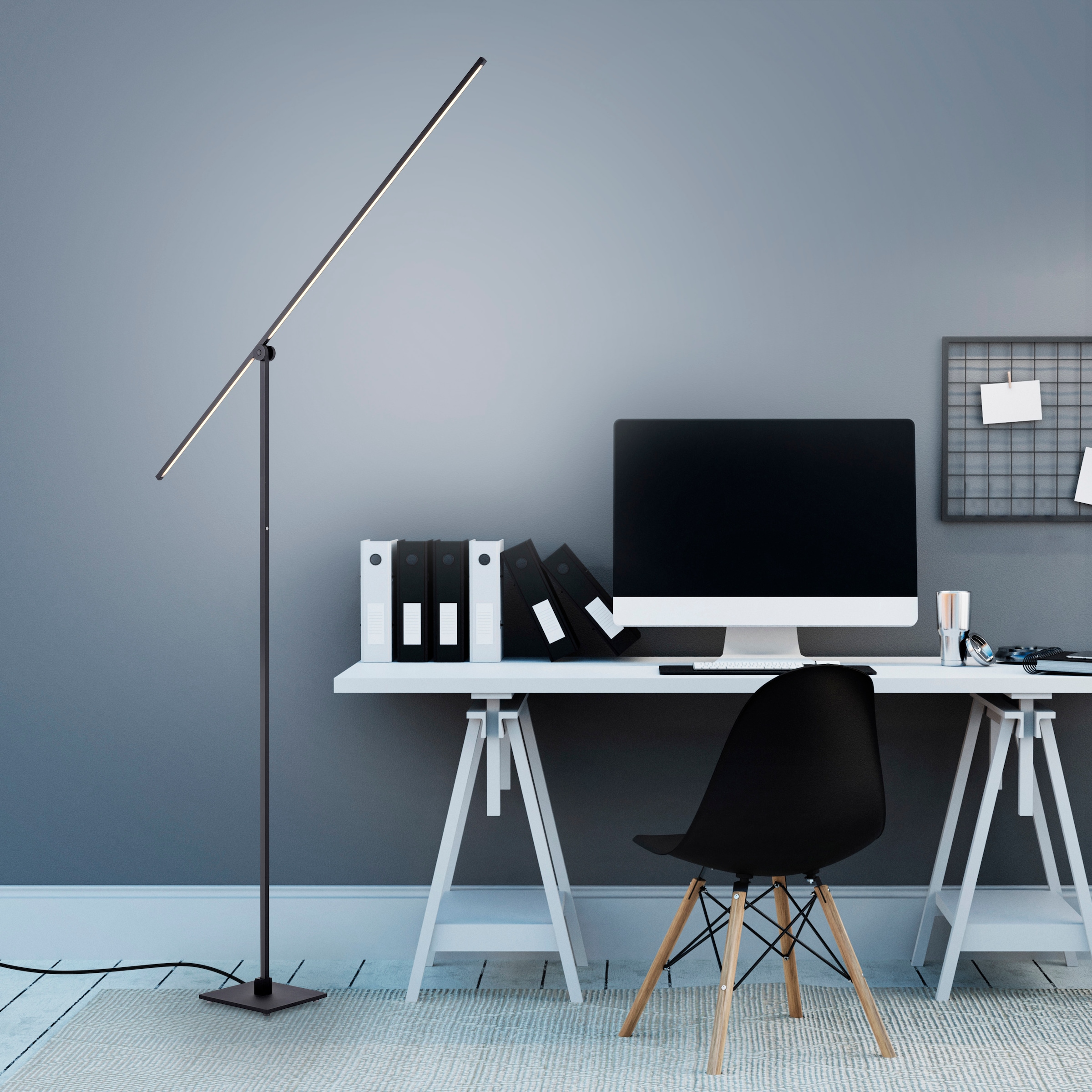 Neuhaus PURE LED Stehlampe »PURE Grafo« LED-Board 1 Stk. Warmweiß 3-Stufen Touchdimmer (20%-50%-100%), Lesearm schwenkbar