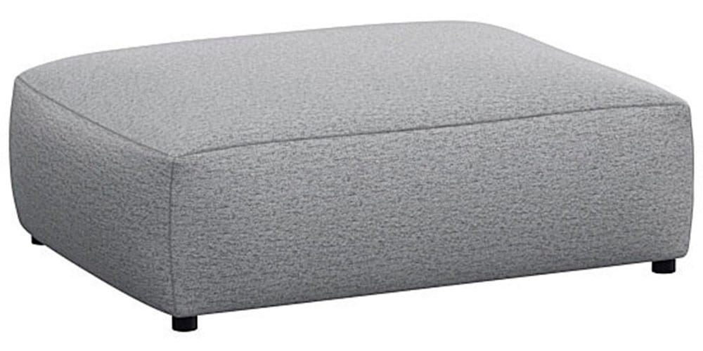 FLEXLUX Pouf »Lucera«, modern & anschmiegsam, Kaltschaum, Stahl-Wellenunterfederung
