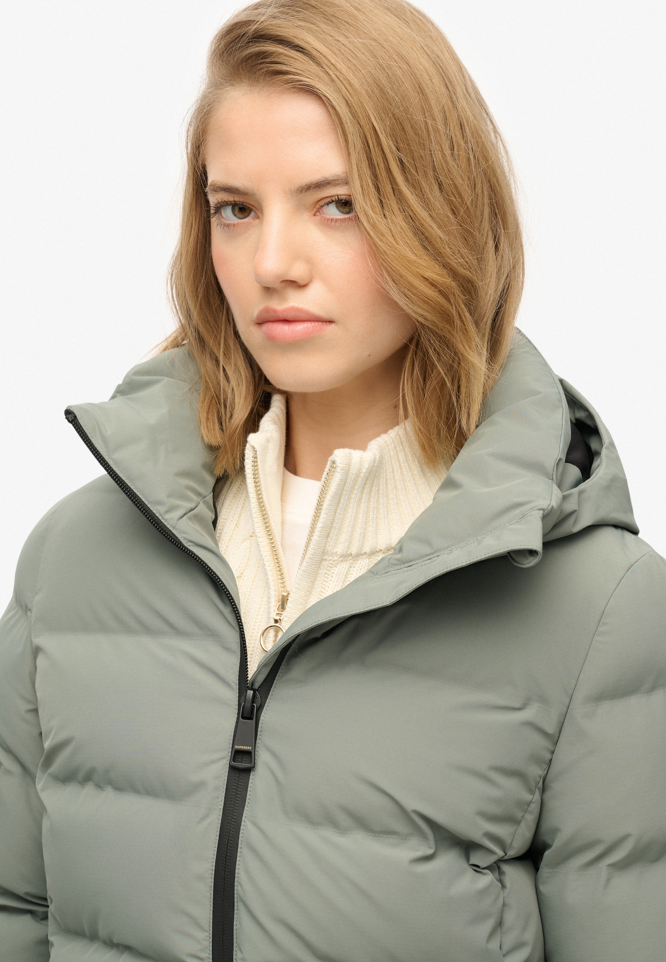 Superdry Steppjacke »CITY MID PADDED JACKET«, mit Kapuze