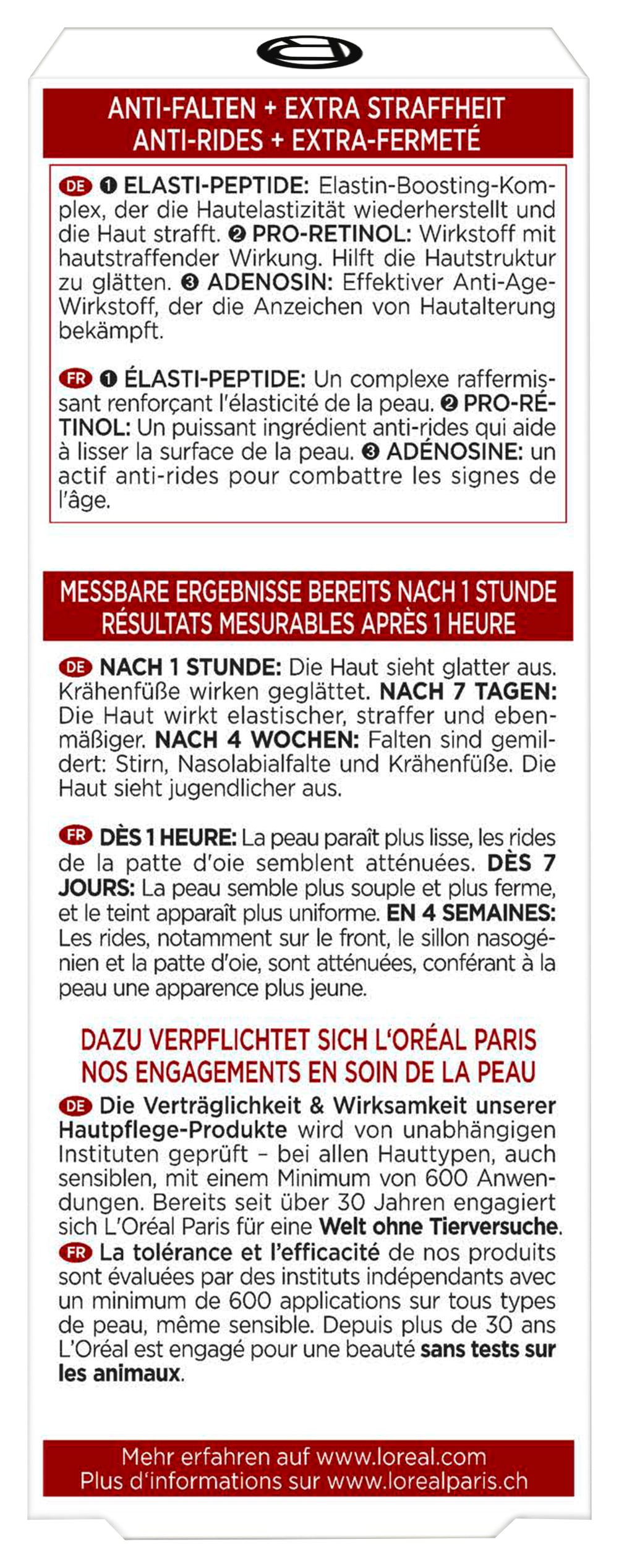 L'ORÉAL PARIS Gesichtsserum »REVITALIFT KLASSIK GLÄTTENDES FEUCHTIGKEITSSERUM« verleiht der Haut mehr Elastizität und Straffheit