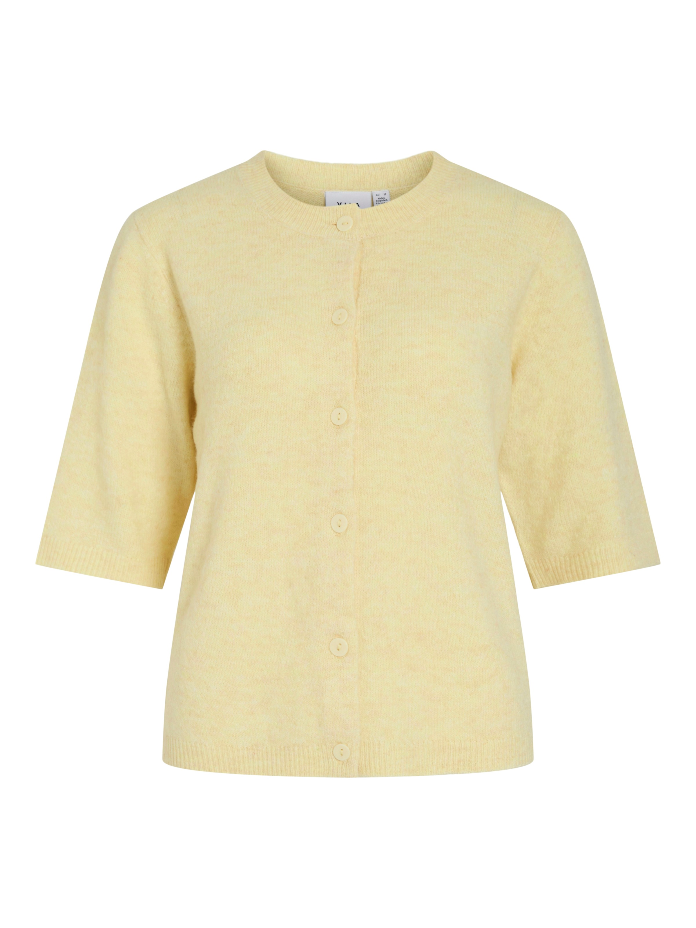 Vila Strickjacke »VILIGA 2/4 O-NECK KNIT CARDIGAN - NOOS« Materialmix, regular fit