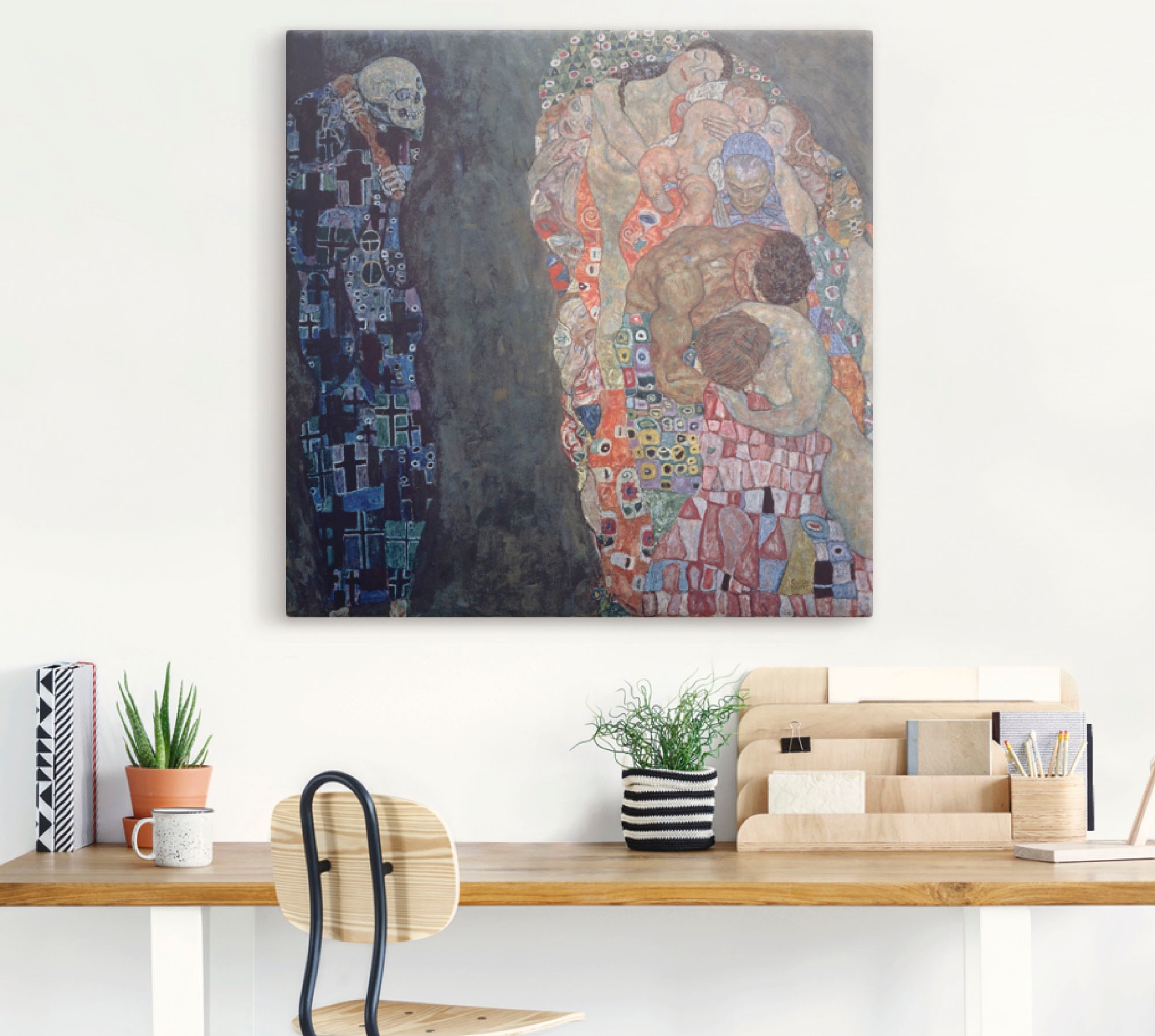 Artland Wandbild »Tod und Leben. Vollendet 1916.« Religion 1 Stk. tlg. auf Holzrahmen gespannt