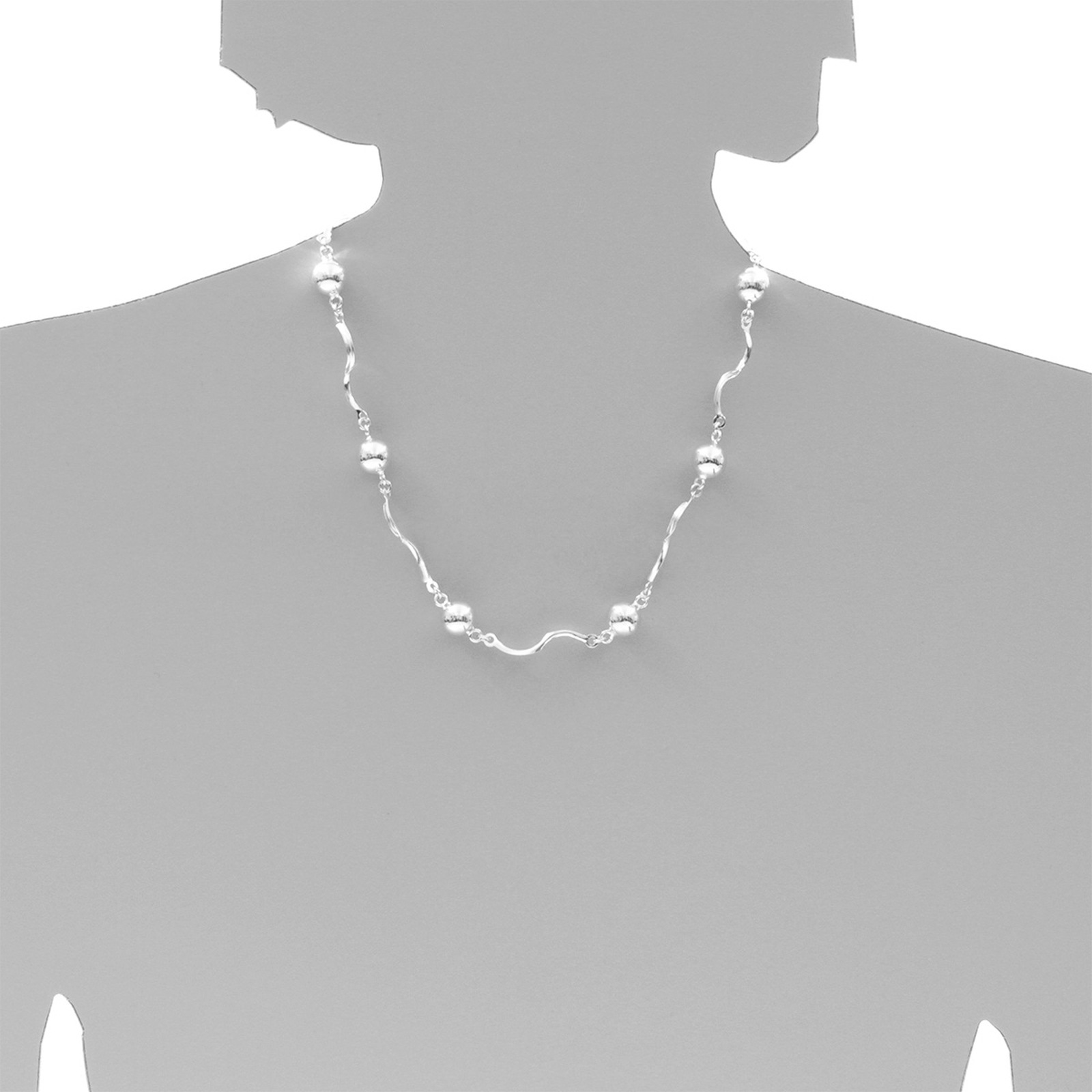 OSTSEE-SCHMUCK Kette ohne Anhänger »- Livs - Silber 925/000 -,«