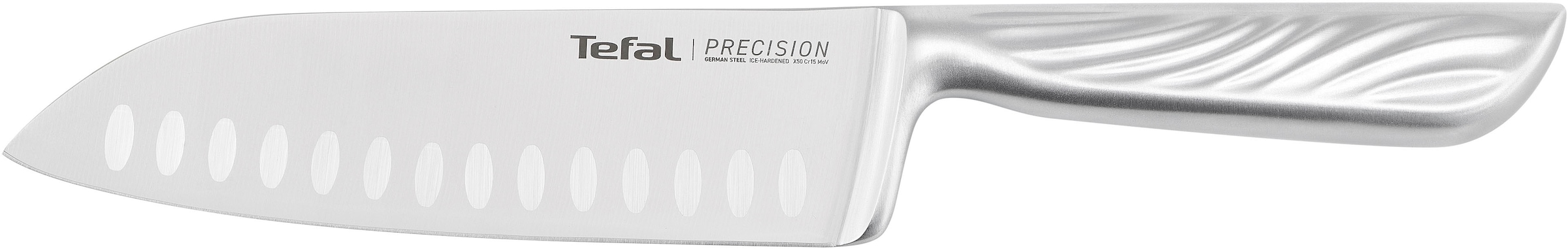 Tefal Santokumesser »Precision« 16,5 cm, 22°-Klingenwinkel, Eishärtungstechnologie, Wellenmuster