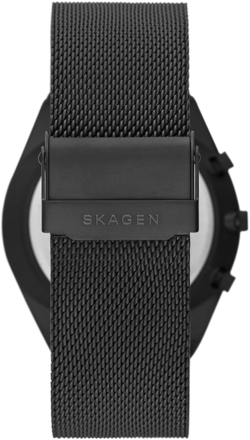 Skagen Chronograph »GRENEN CHRONOGRAPH«, Quarzuhr, Armbanduhr, Herrenuhr, Stoppfunktion, Edelstahlarmband