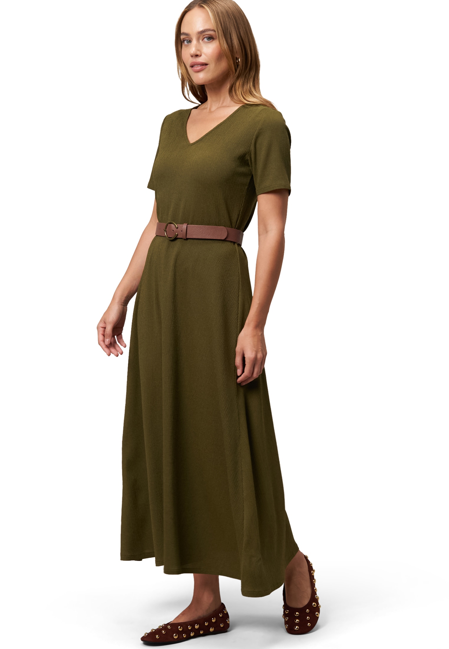 Zero Midikleid »Midikleid mit Gürtel«