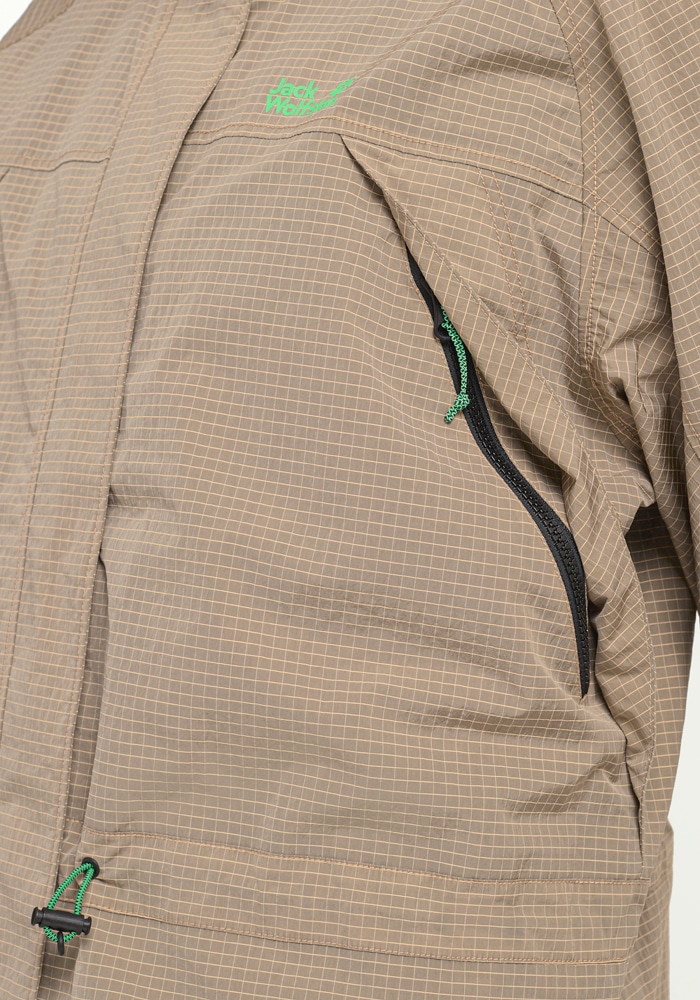 Jack Wolfskin Funktionsjacke »FIND THE WILD 2L JKT W« mit Kapuze wasserdicht, atmungsaktiv, Übergangsjacke, kontrastfarbige Details