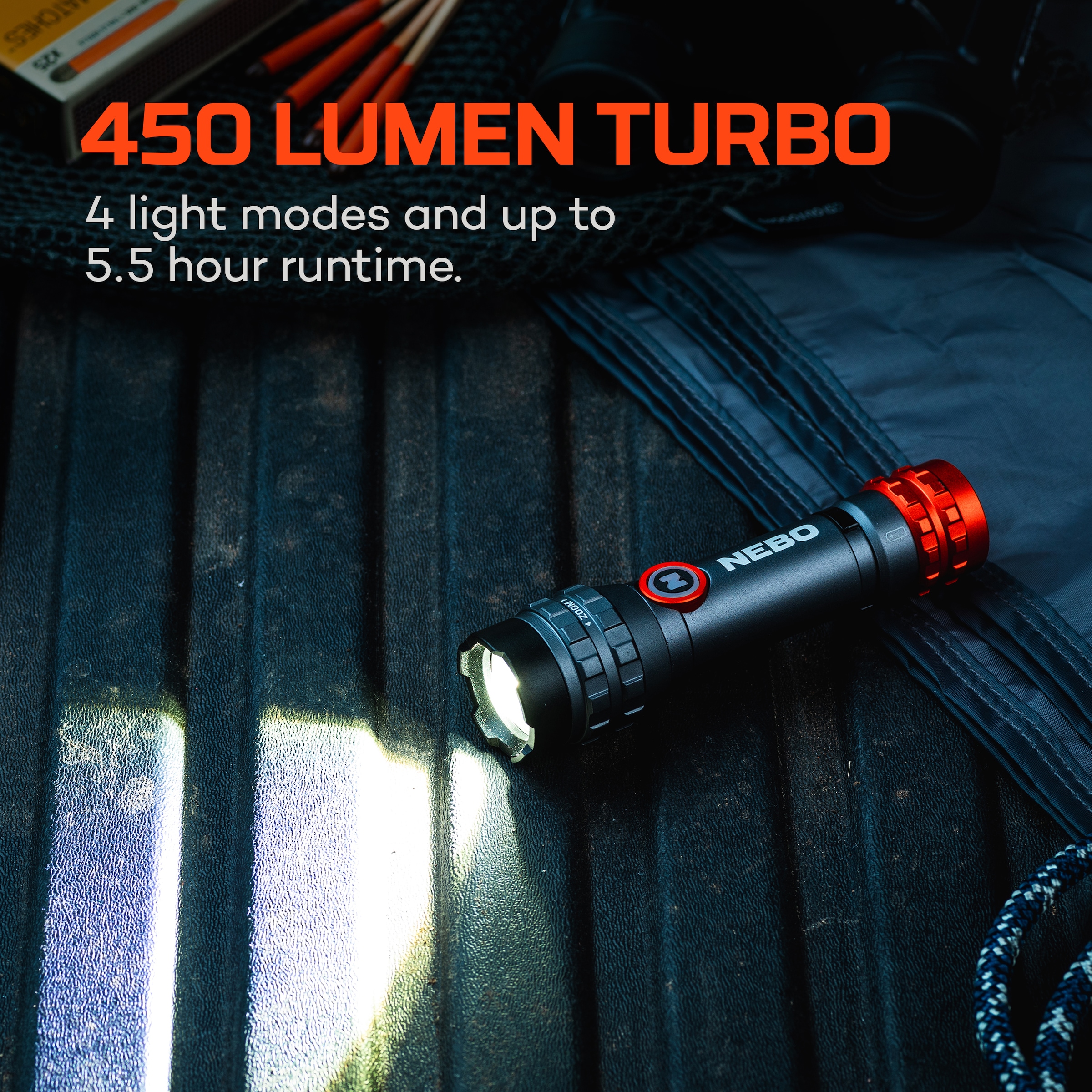 NEBO LED Taschenlampe »Nebo DAVINCI™ 450L FLEX« Taschenlampe inkl. Ladekabel,  Flexibel mit Akku- oder Batteriebetrieb nutzbar