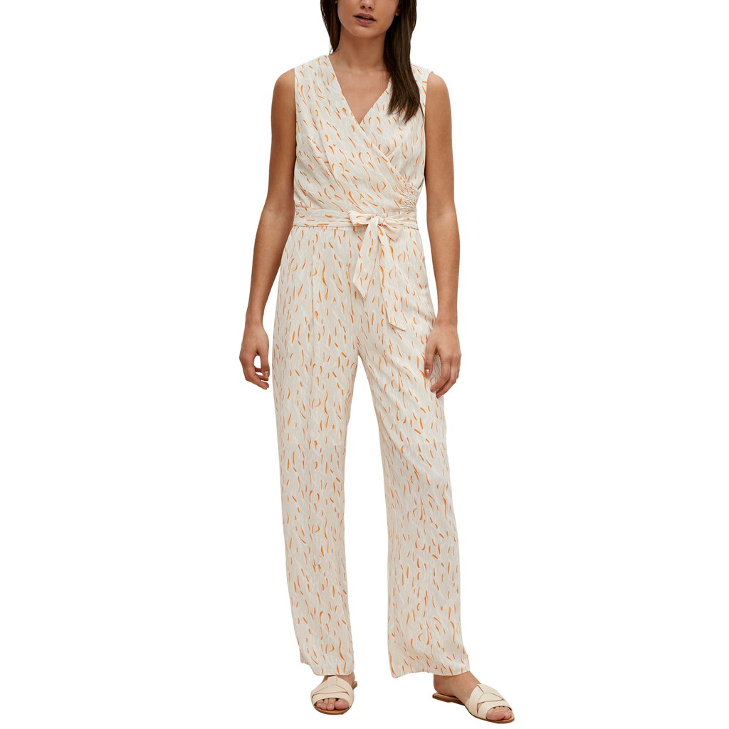 Comma Jumpsuit mit Crêpestruktur Comma Jumpsuit mit Crêpestruktur