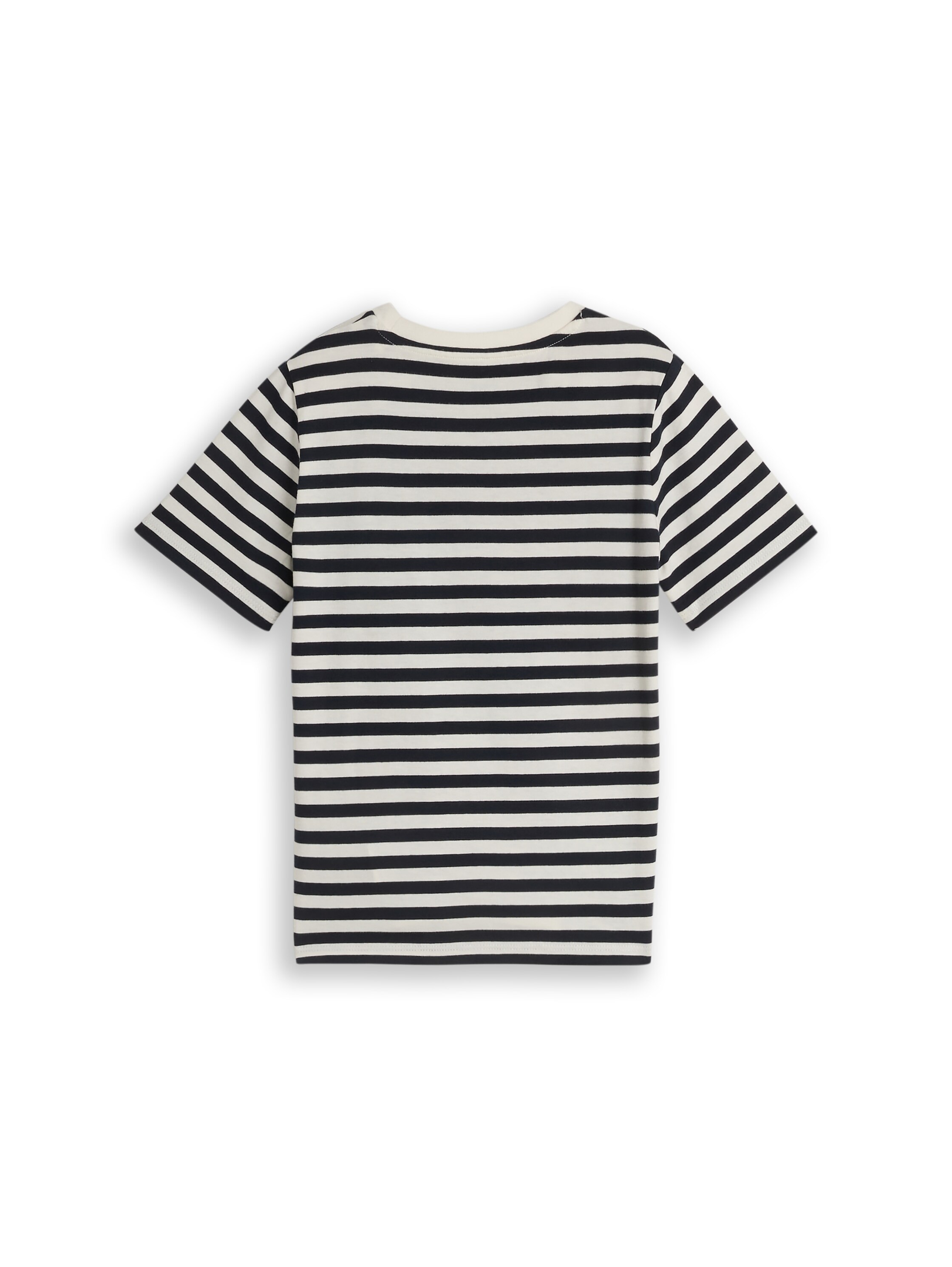 TOM TAILOR Kurzarmshirt Sommershirt - gestreift und mit Dino-Stickerei - für Boys