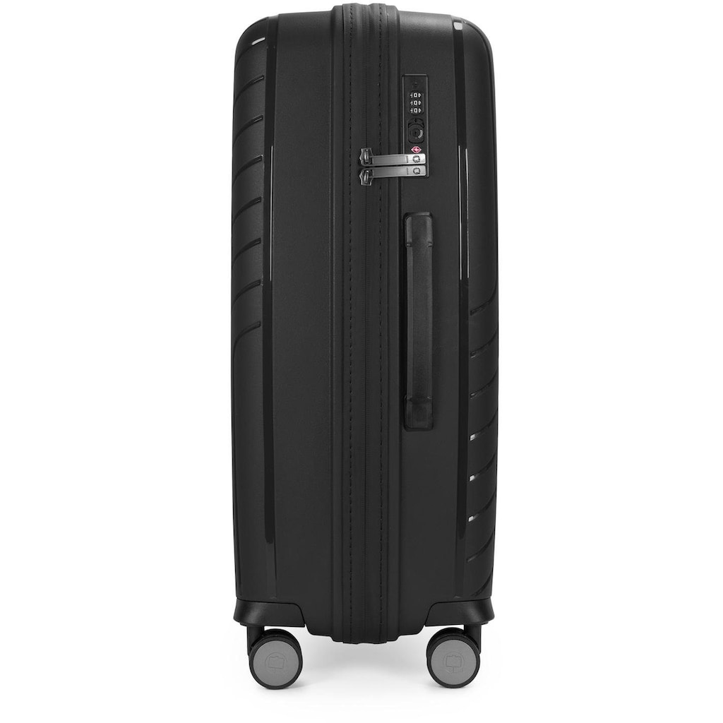 Hauptstadtkoffer Hartschalen-Trolley »TXL, 66 cm, schwarz«, 4 Rollen, Hartschalen-Koffer Koffer mittel groß Reisegepäck TSA Schloss