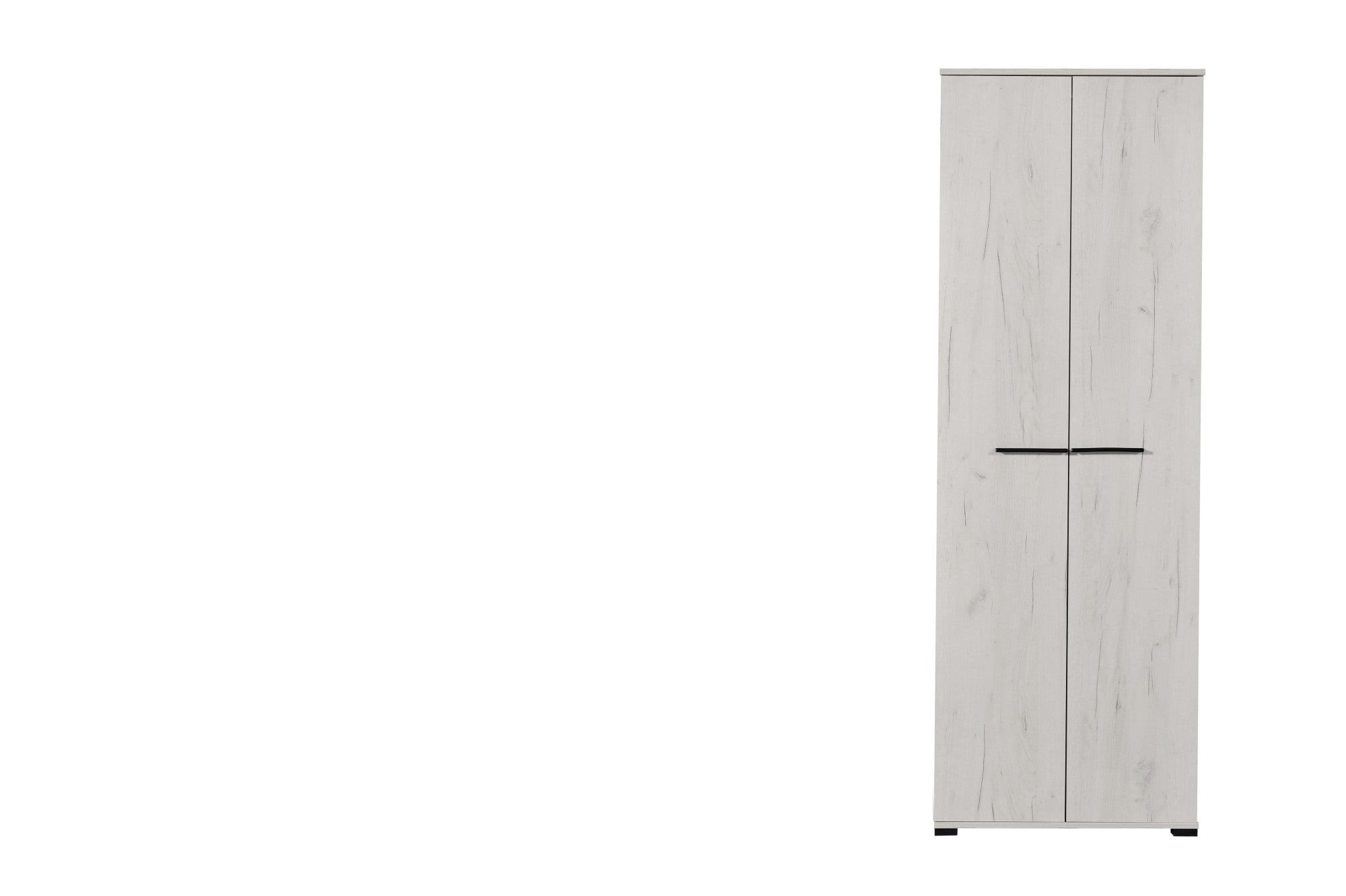 Home affaire Garderobenschrank »Lorca Drehtürenschrank, Dielenschrank , Flurschrank, Mehrzweckschrank« Modernes Design in Eiche-Optik mit ABS-Kanten, 2-türig