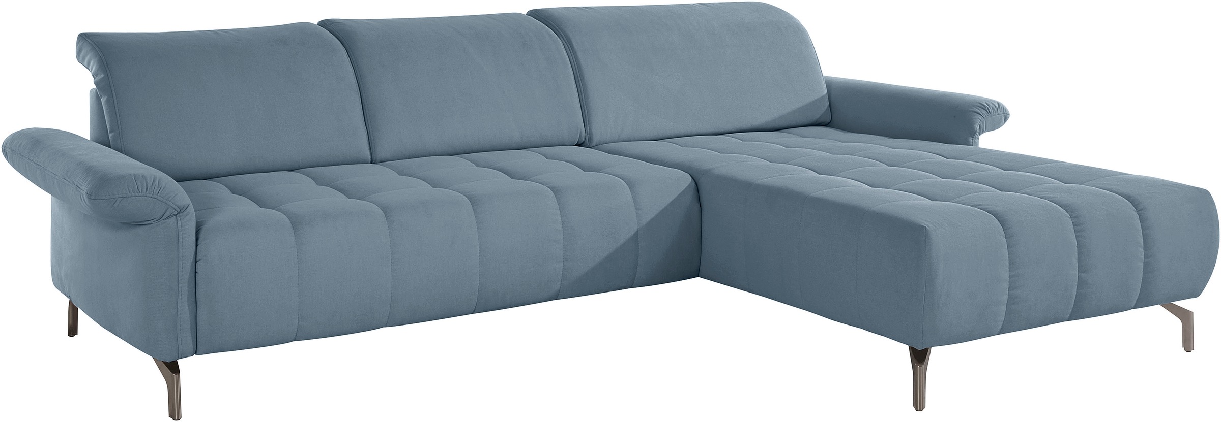 INOSIGN Ecksofa »Fresh L-Form«, Federkern, wahlweise Kopfteilverstellung und motorischer Vorziehsitz