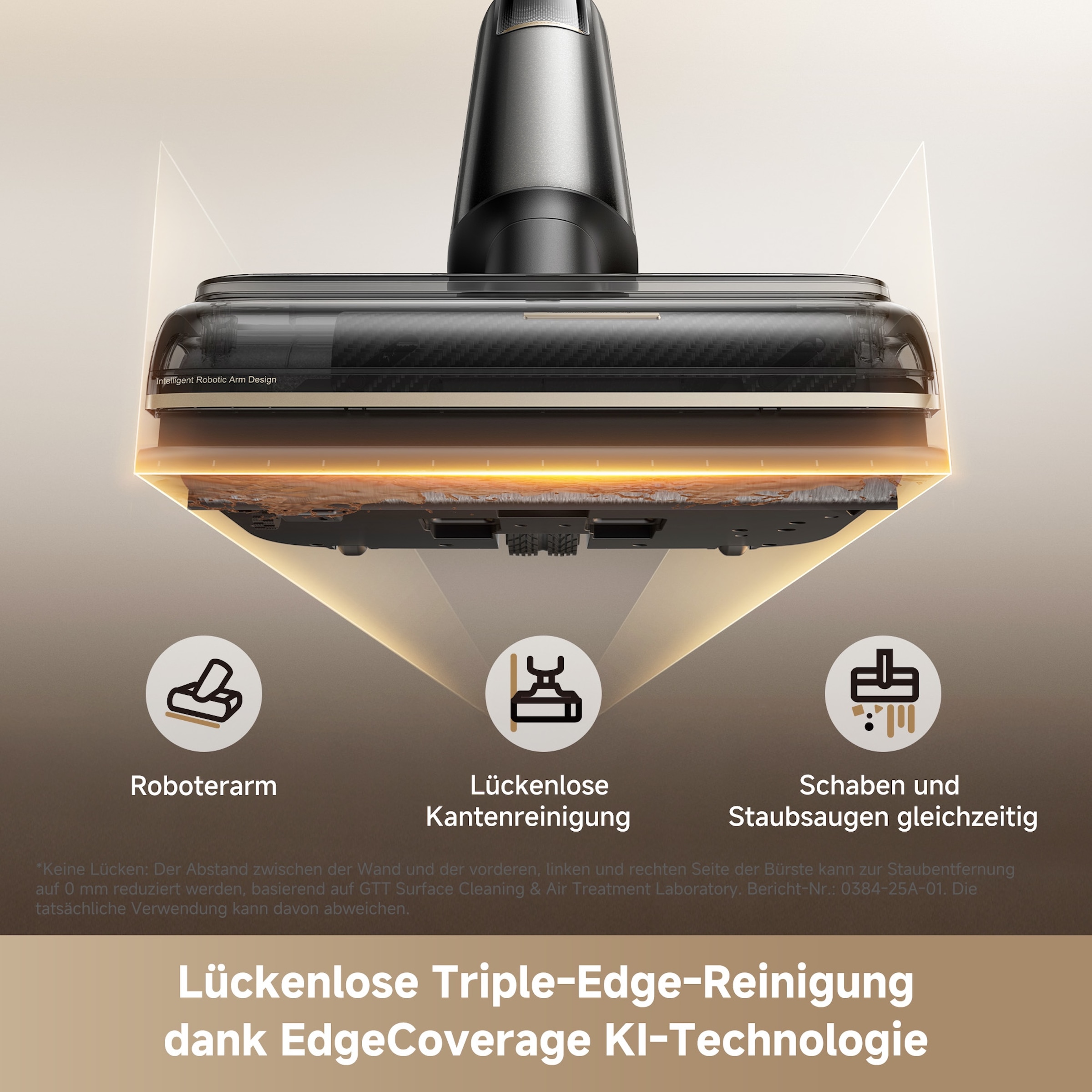 Mova Nass-Trocken-Sauger »M50 Ultra, KI-Reinigung,« Klappbares 180°-Design, selbstreinigende Bürste, 22.000Pa Saugkraft