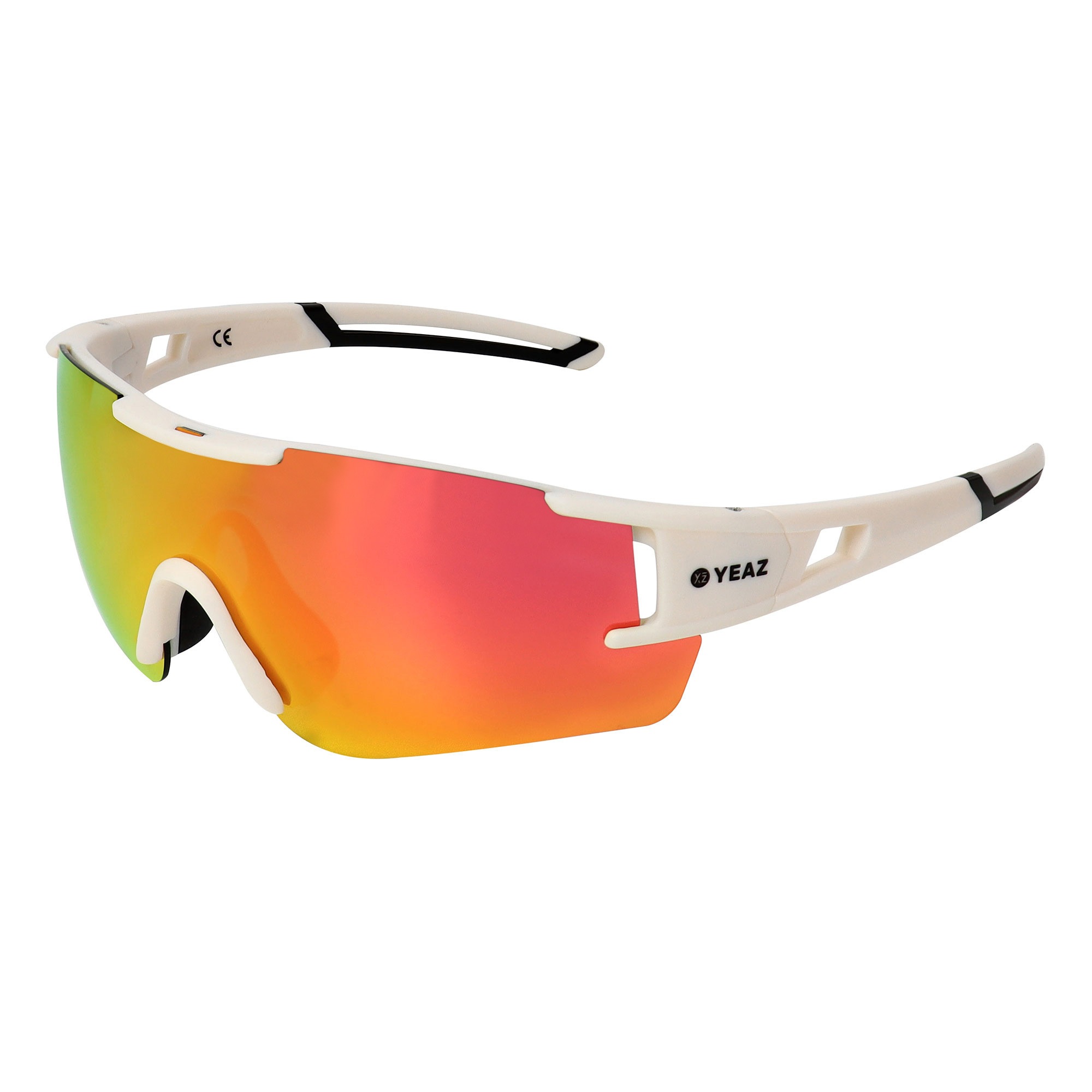 YEAZ Sportbrille »Sport-Sonnenbrille Creme White/Pink SUNBLOW«