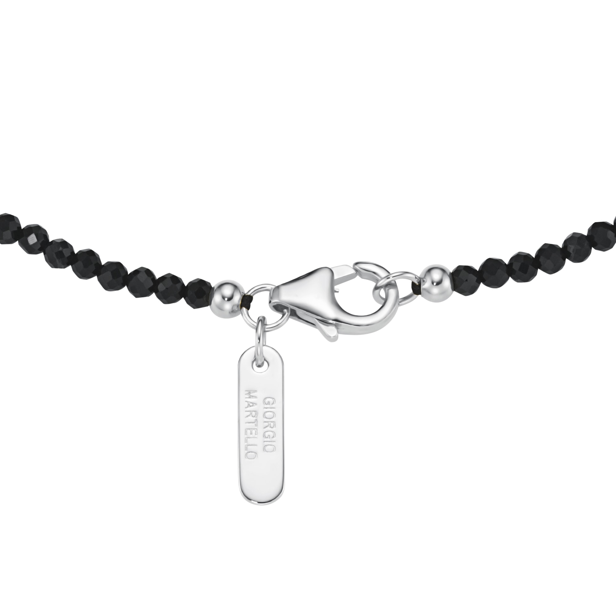 GIORGIO MARTELLO MILANO Collier »Collier mit Süßwasser-Perlen und Ziersteinen, Silber 925«