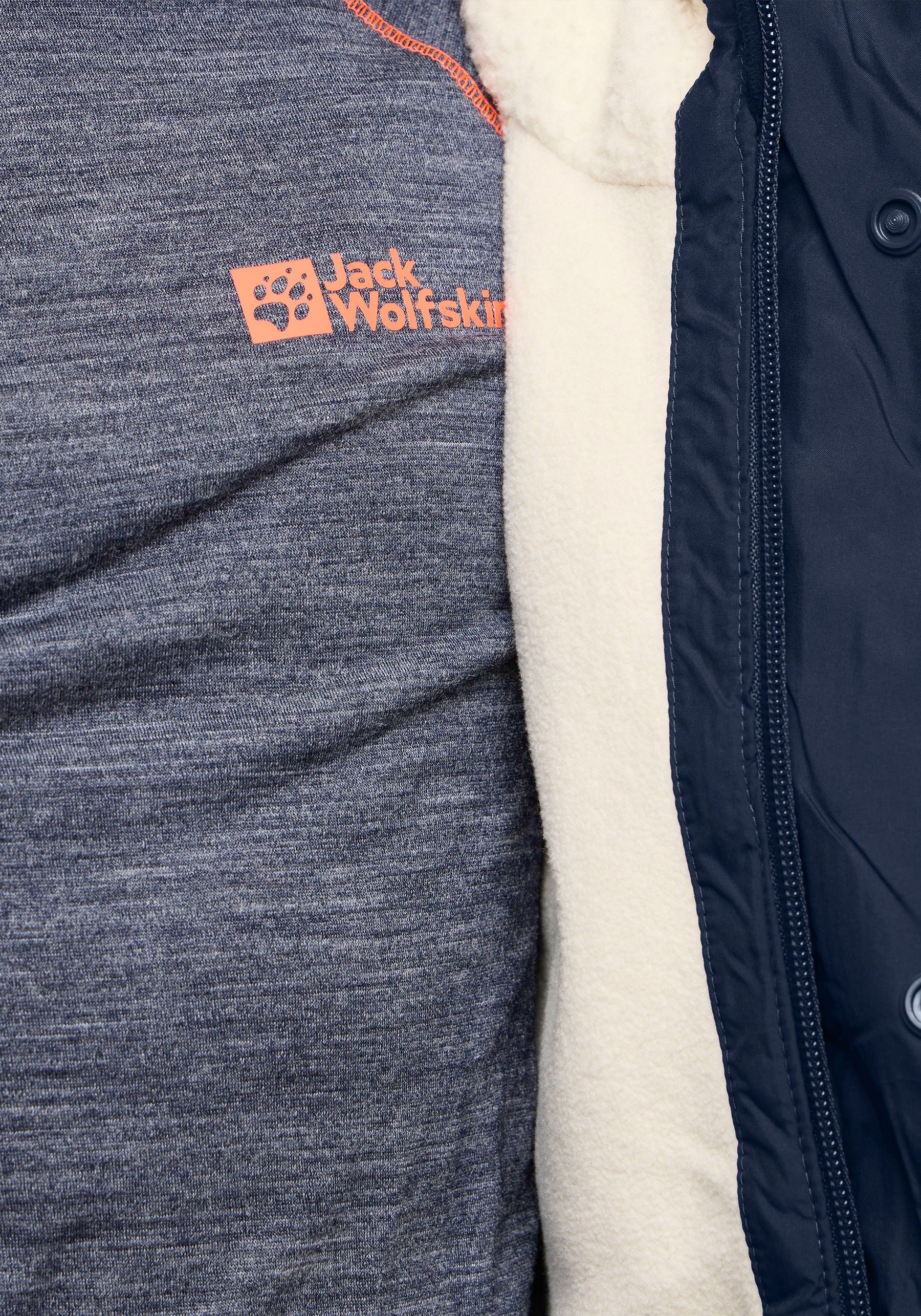 Jack Wolfskin Steppjacke »Jacke SNOWBEAR für Kinder« mit Kapuze mit PRIMALOFT® Isolierung, wasser- und windabweisend