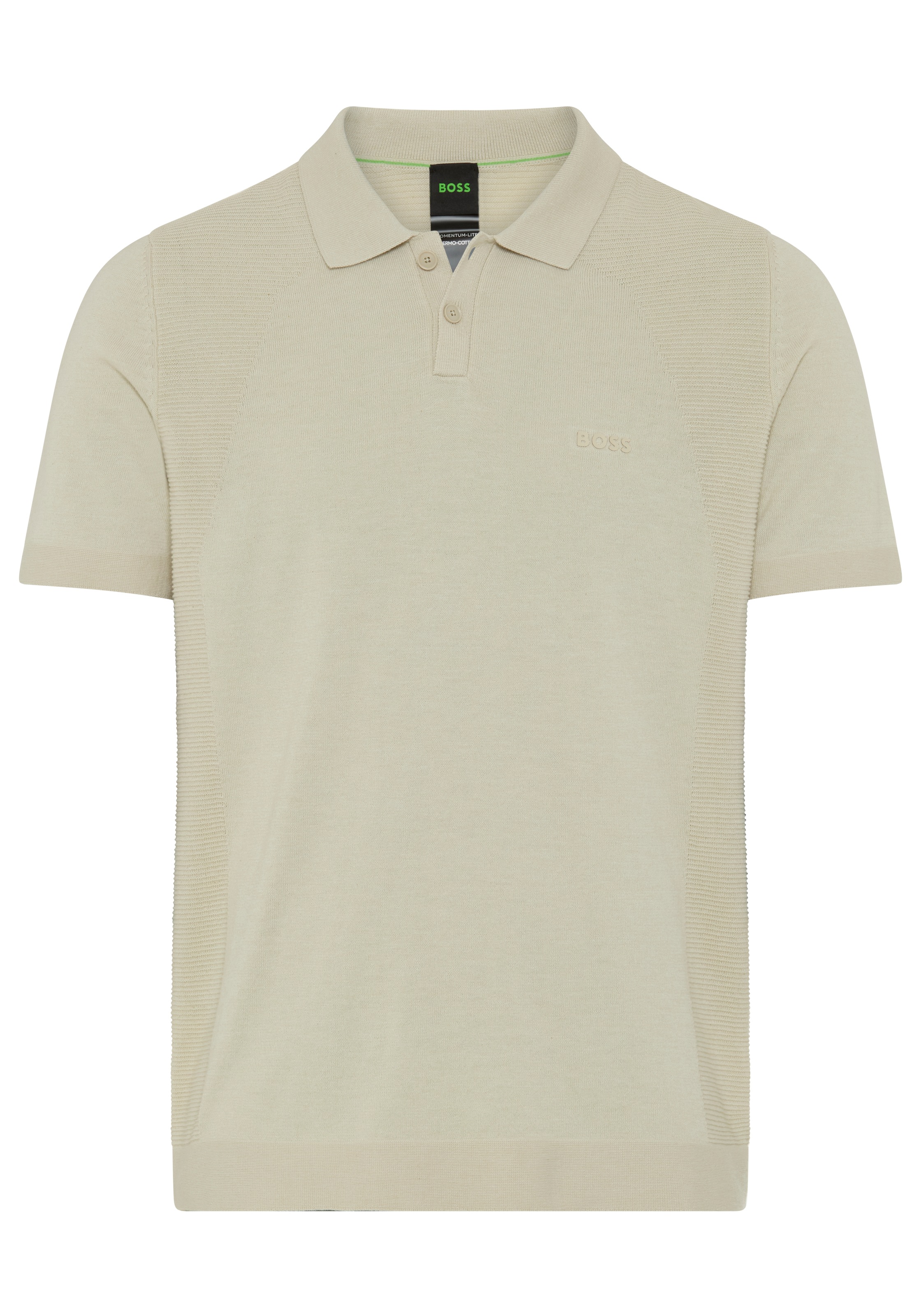 BOSS GREEN Kurzarmpullover »Momentum Lite PS« Polokragen, Baumwoll-Mix, Regular Fit