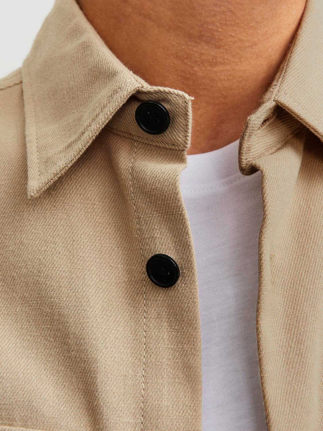 Jack & Jones Langarmhemd »JPRCCROY SPRING SOLID OVERSHIRT L/S SN«