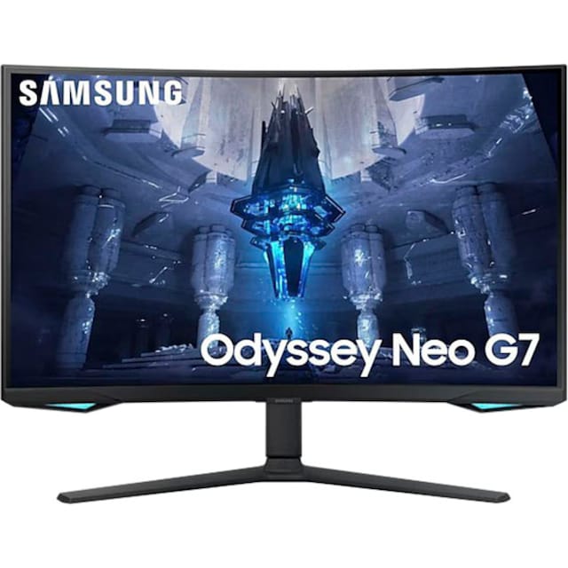 Samsung Curved-Gaming-Monitor »Odyssey Neo G7 S32BG750NP«, 81 cm/32 Zoll,  3840 x 2160 px, 4K Ultra HD, 1 ms Reaktionszeit, 165 Hz, 1ms (G/G) ➥ 3  Jahre XXL Garantie | UNIVERSAL