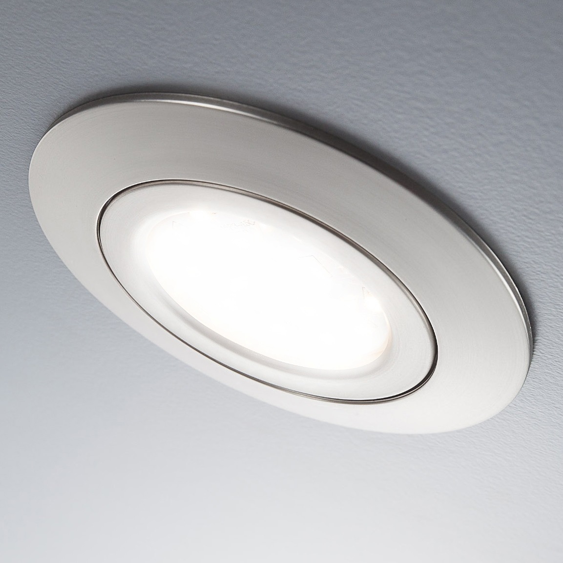 flammig-flammig, 5W 12 LED | flach, 3 Deckenbauspots Einbauleuchte schwenkbar, »Kiro«, kaufen B.K.Licht Jahren online mit matt-nickel ultra- XXL Garantie