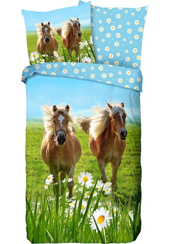 good morning Kinderbettwäsche »Horses«, (2 tlg.), mit Pferden kaufen