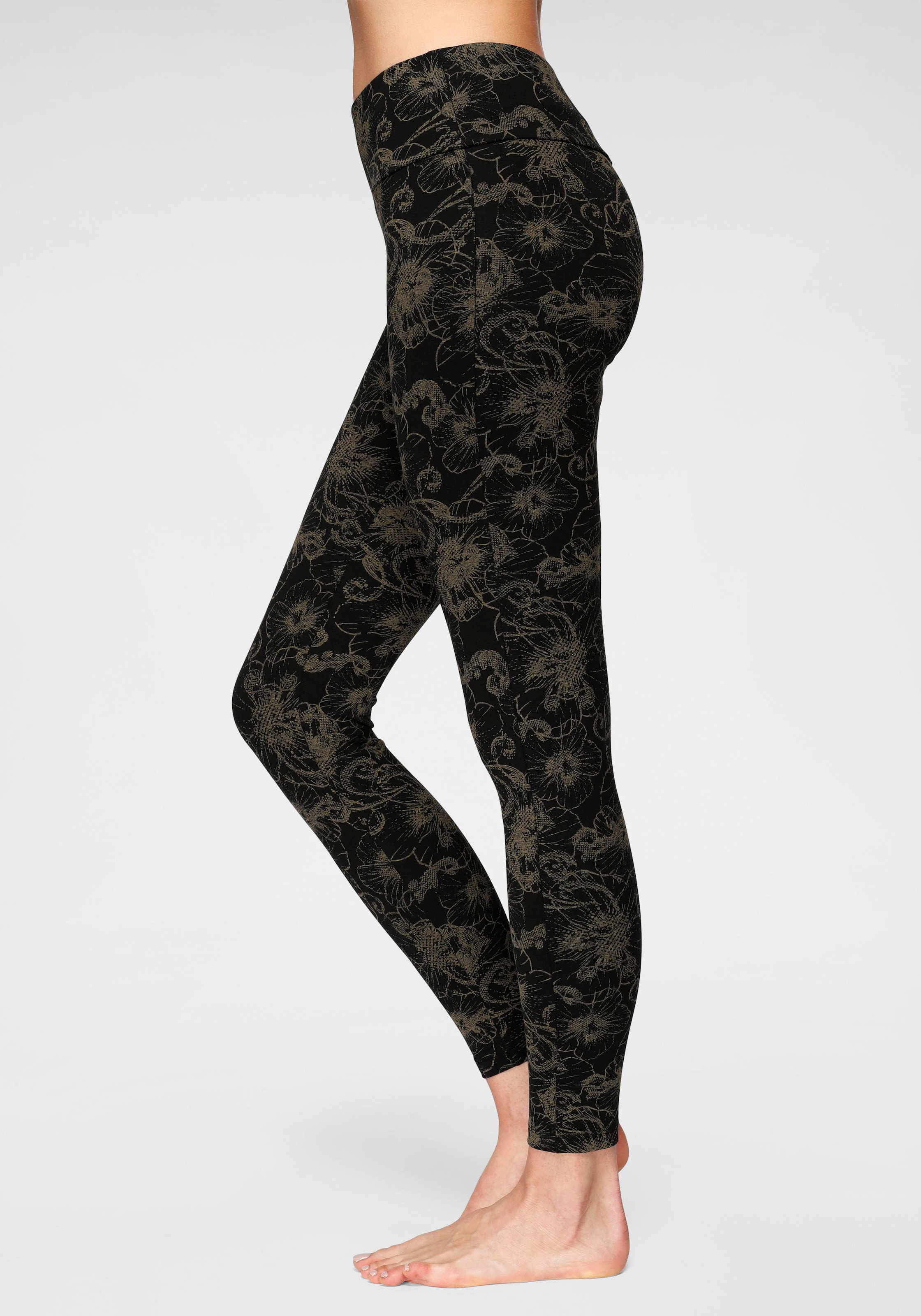 H.I.S Leggings, (2er-Pack), bedruckt und uni