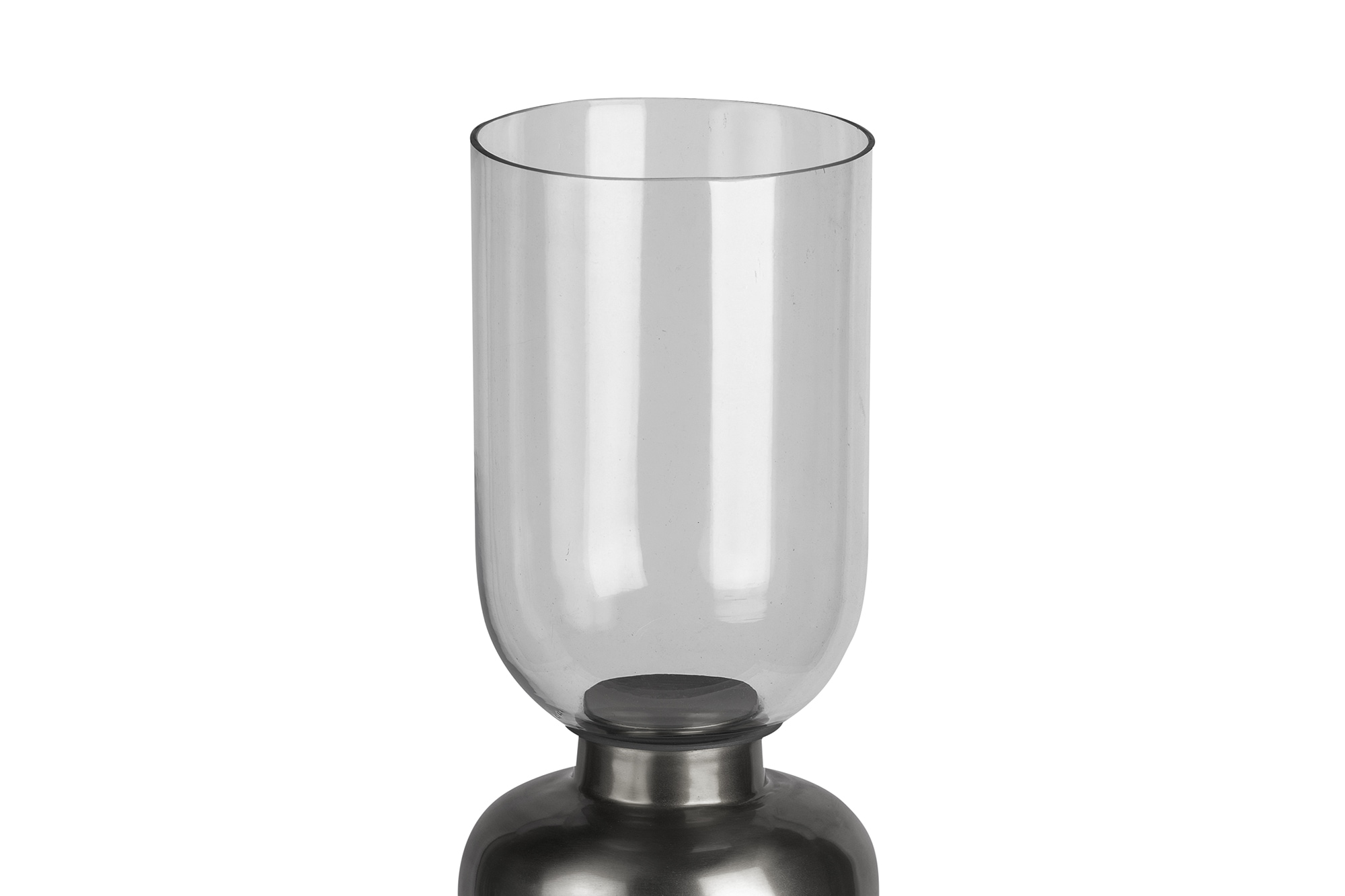 Kayoom Kerzenhalter »Bodenkerzenhalter Shanti 125«, Bodenkerzenhalter aus Metall, Marmor-Sockel, Windlicht aus Glas